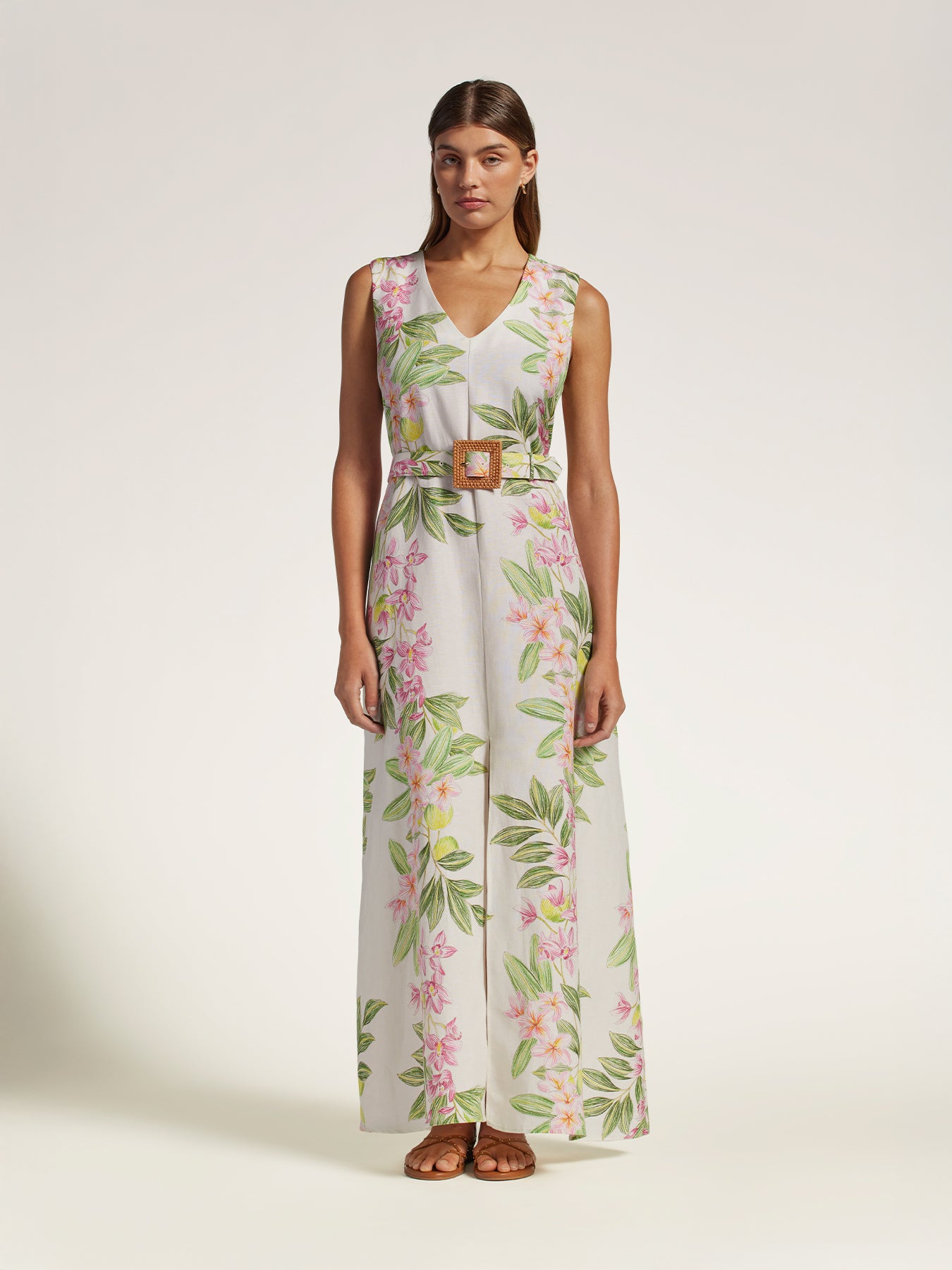 Linnea maxi dress in the same Penciled In print