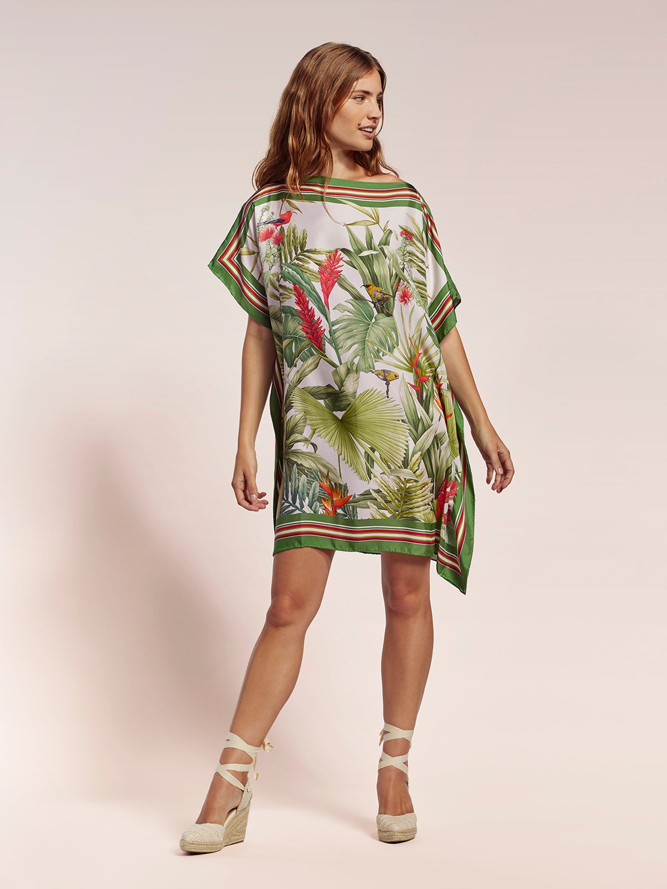 Laetitia tunic in the same Manu Garden silk blend