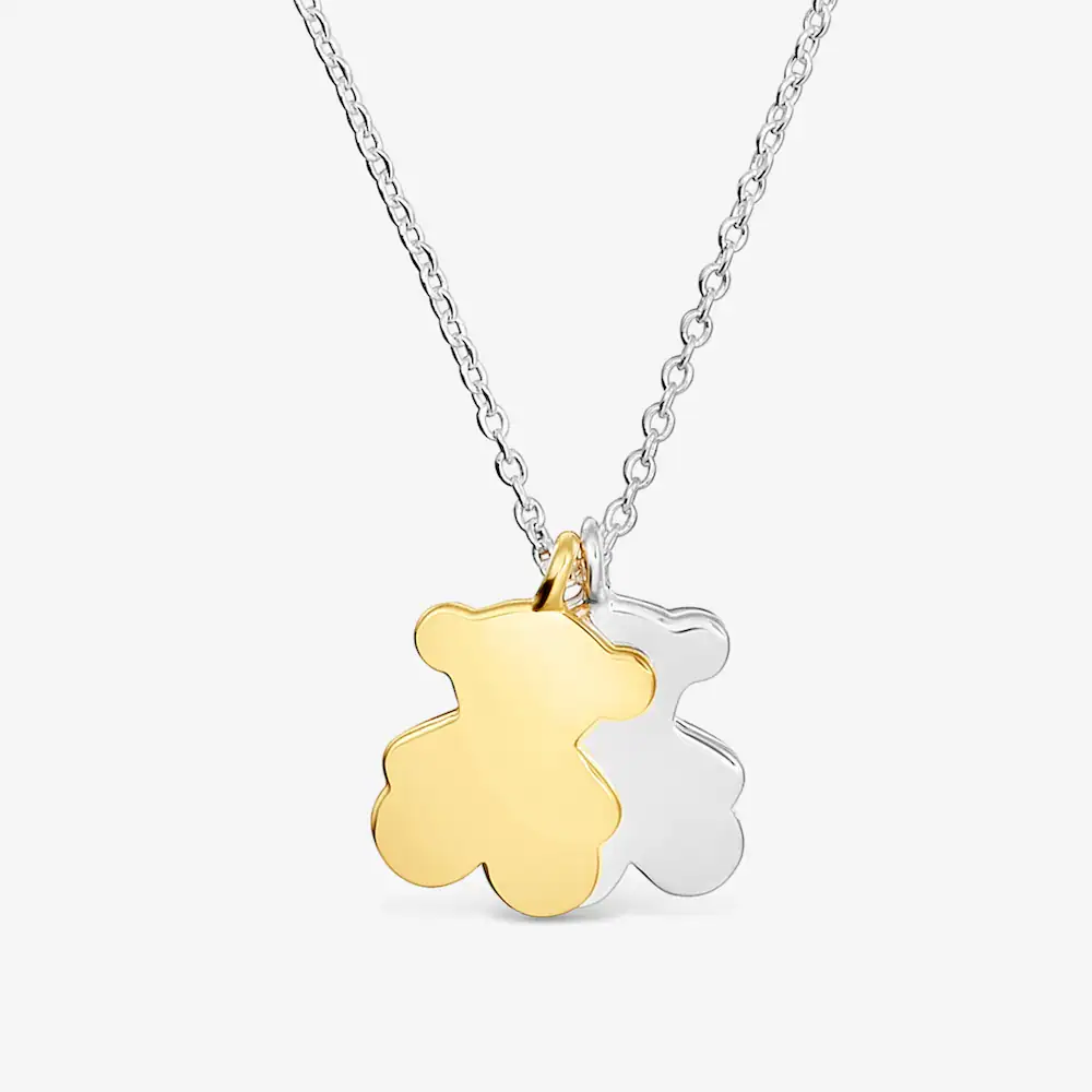 Sweet Dolls Short Two-tone Necklace with Motifs