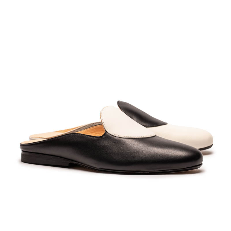 CUDDY DOT Spectator Leather Mule