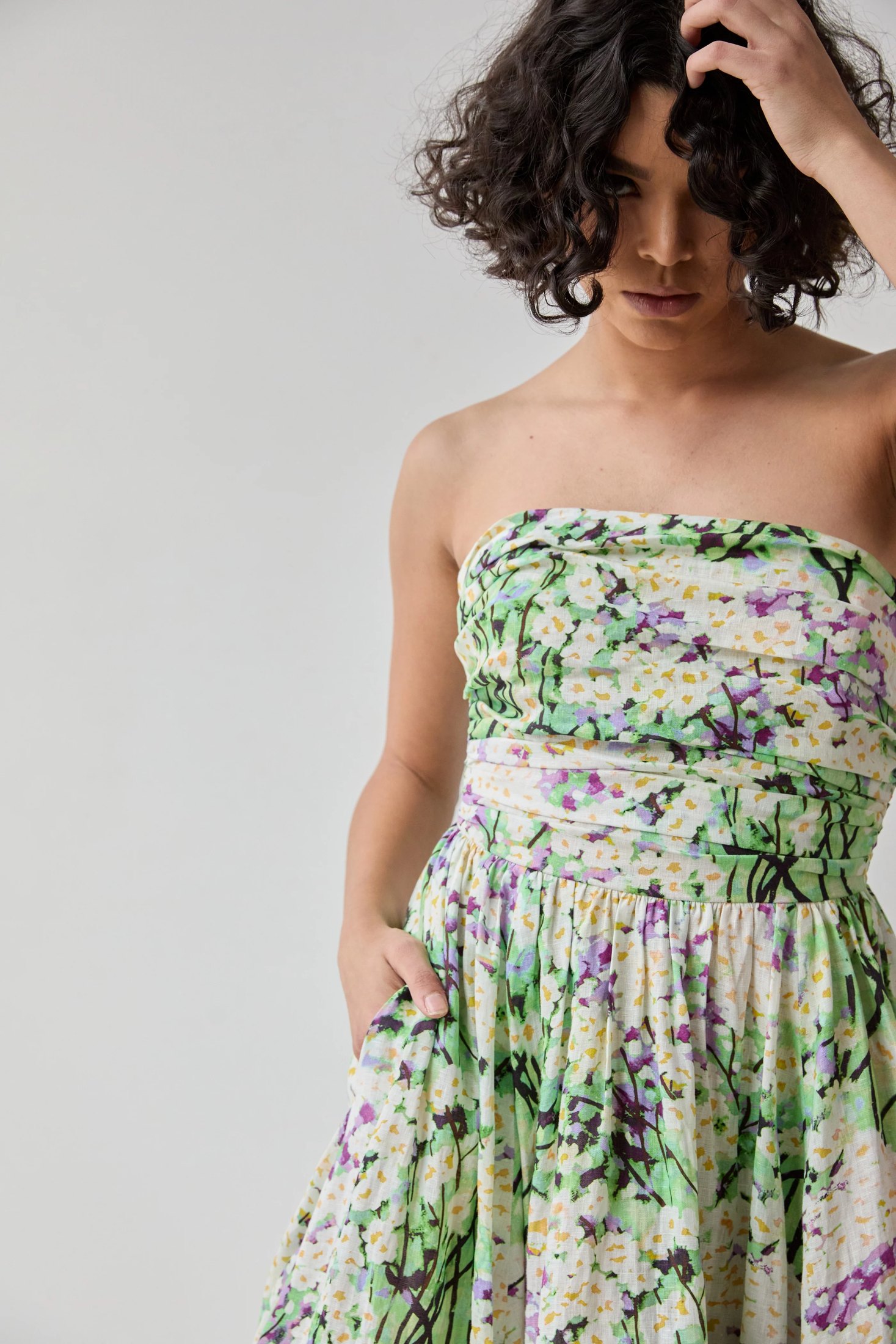 Official Hope for Flowers image 2 — Ruched Strapless Dress