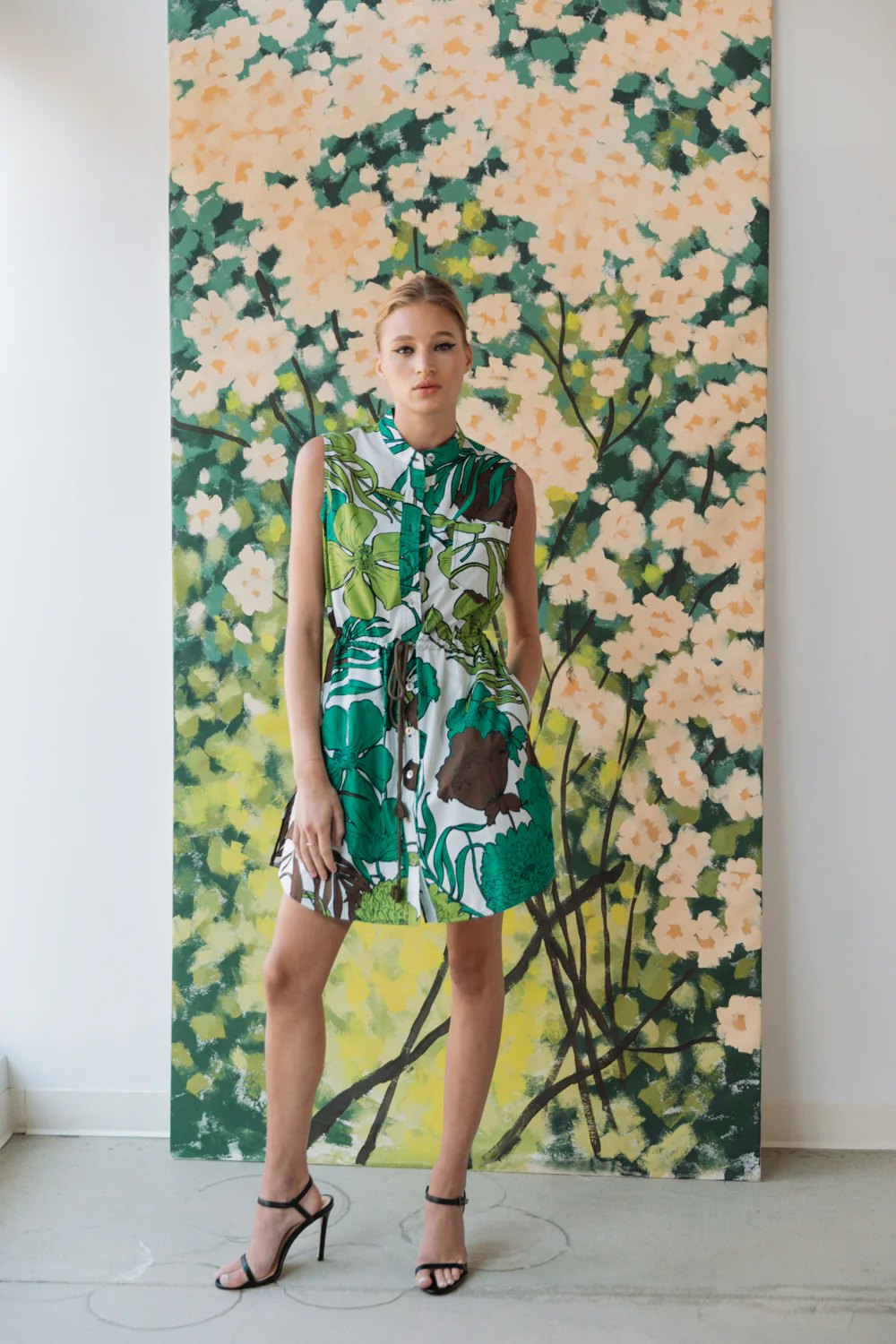 Sleeveless Shirtdress