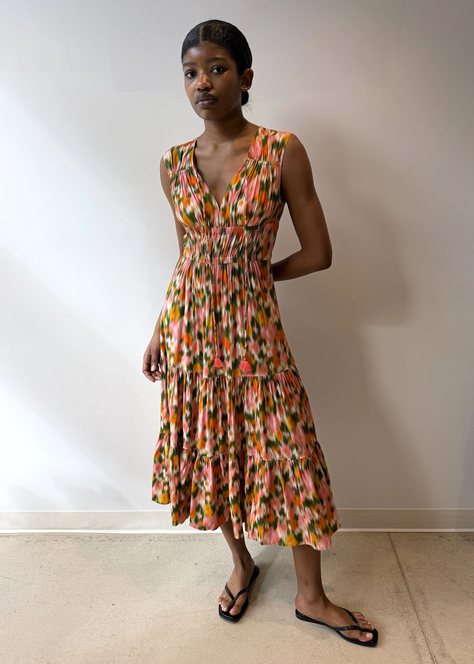Tiered Peasant Maxi