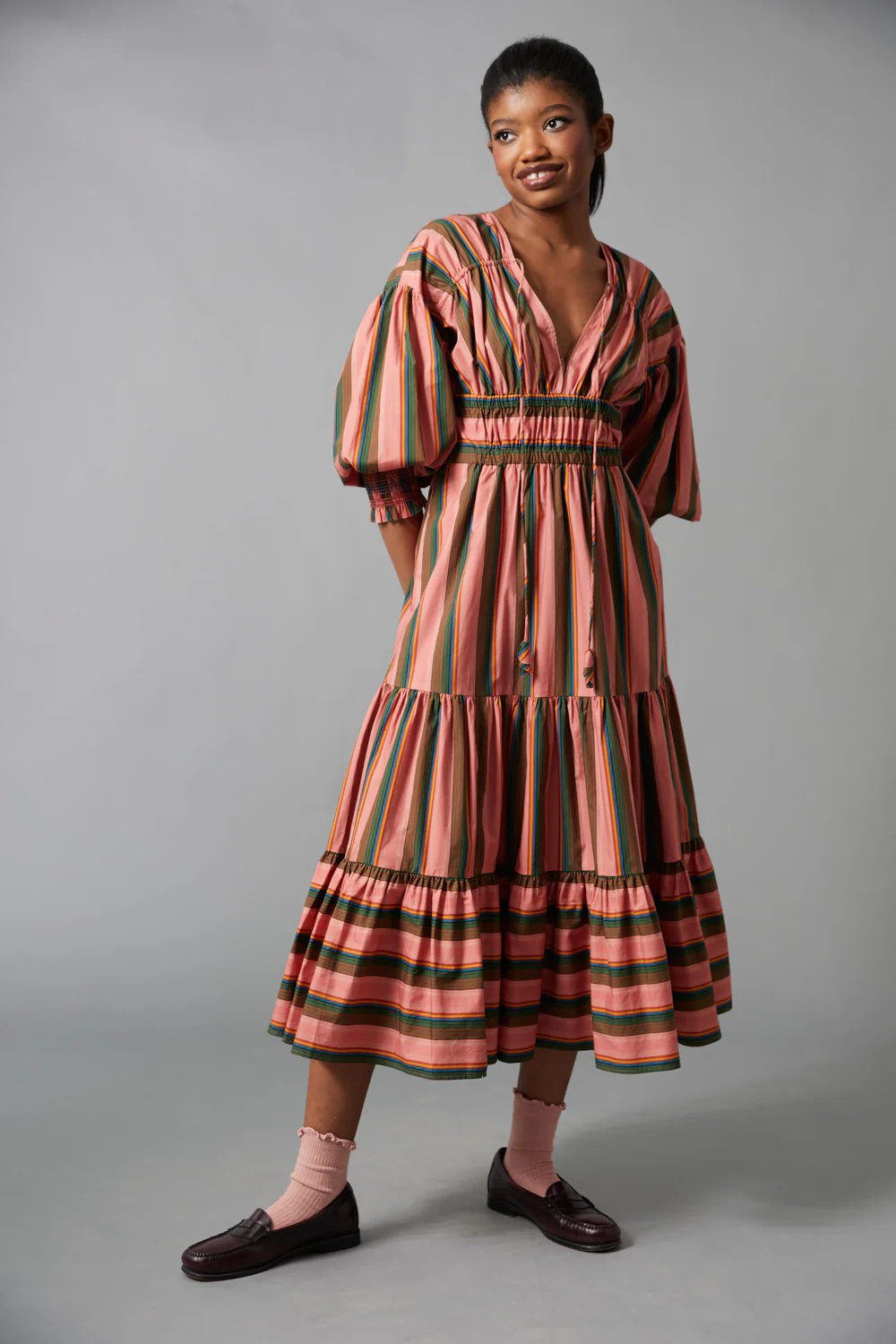 Official alternate/detail view — Tiered Peasant Maxi