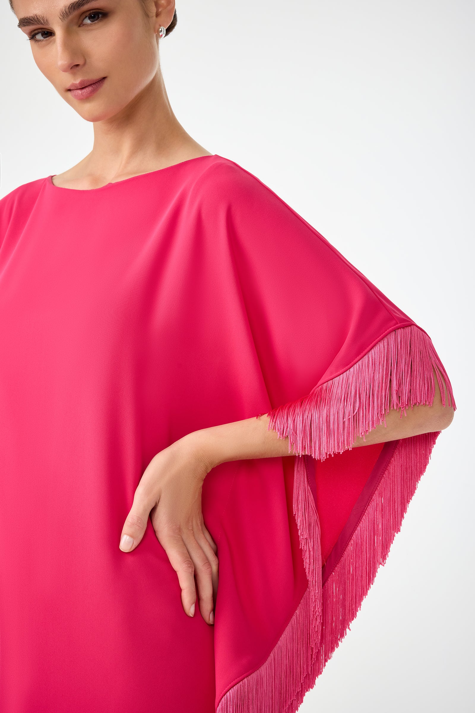 detail crop of fringe and fabric