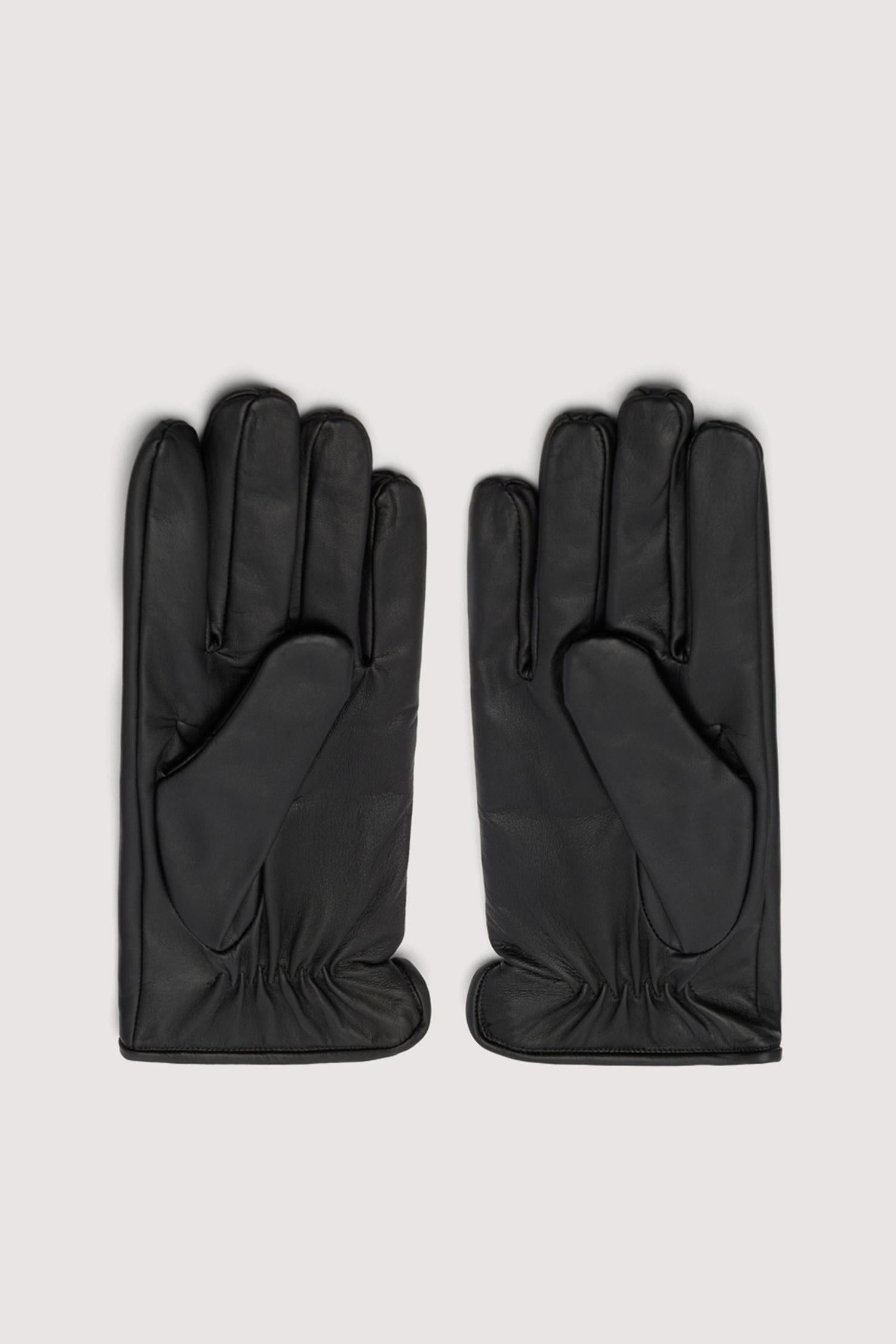 Metal-application nappa glove