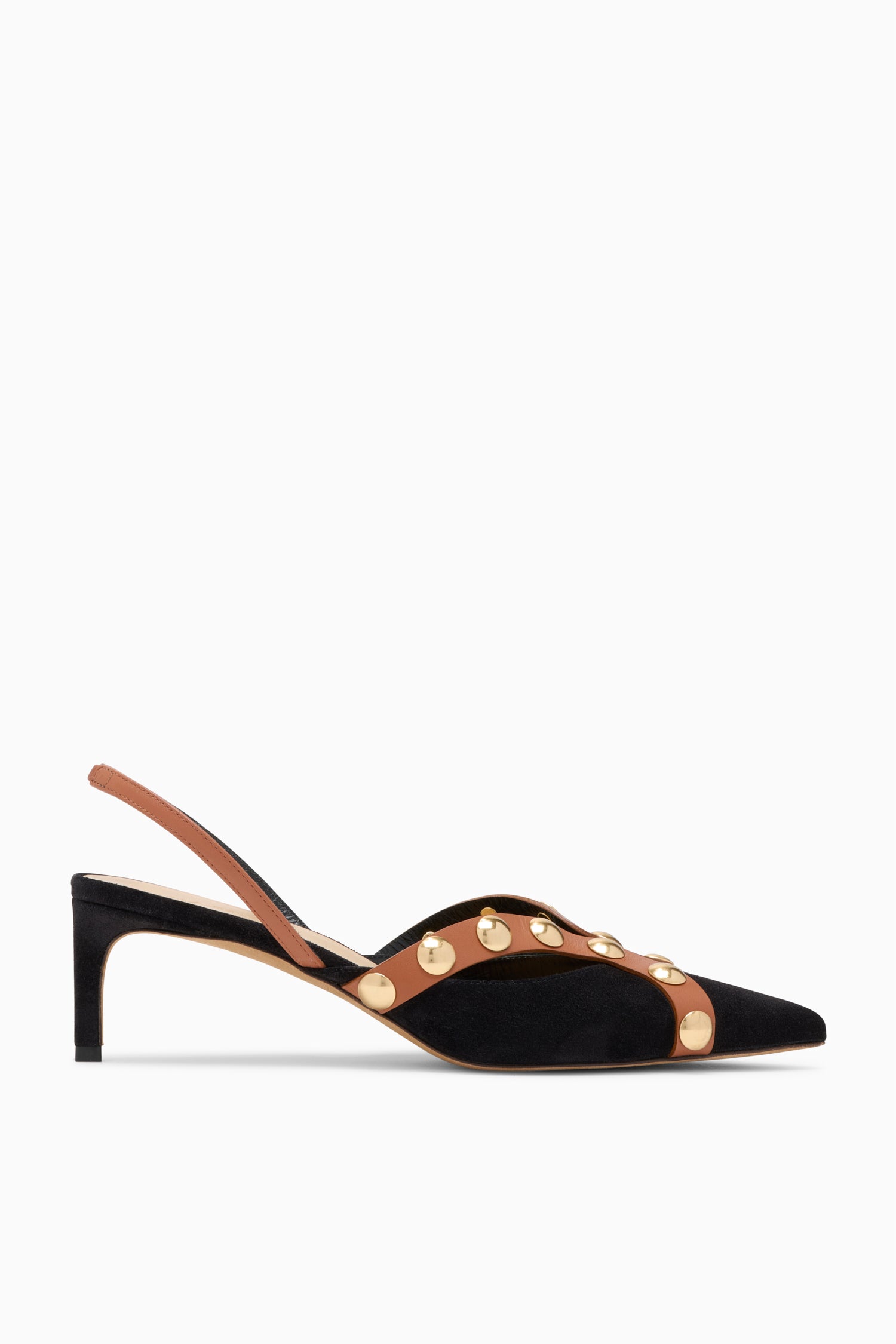 Vendome Studded Kitten Heel