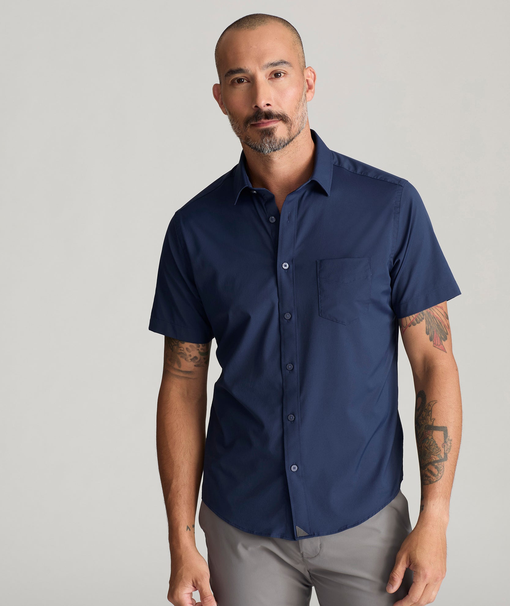 Short-sleeve Gironde variant in navy