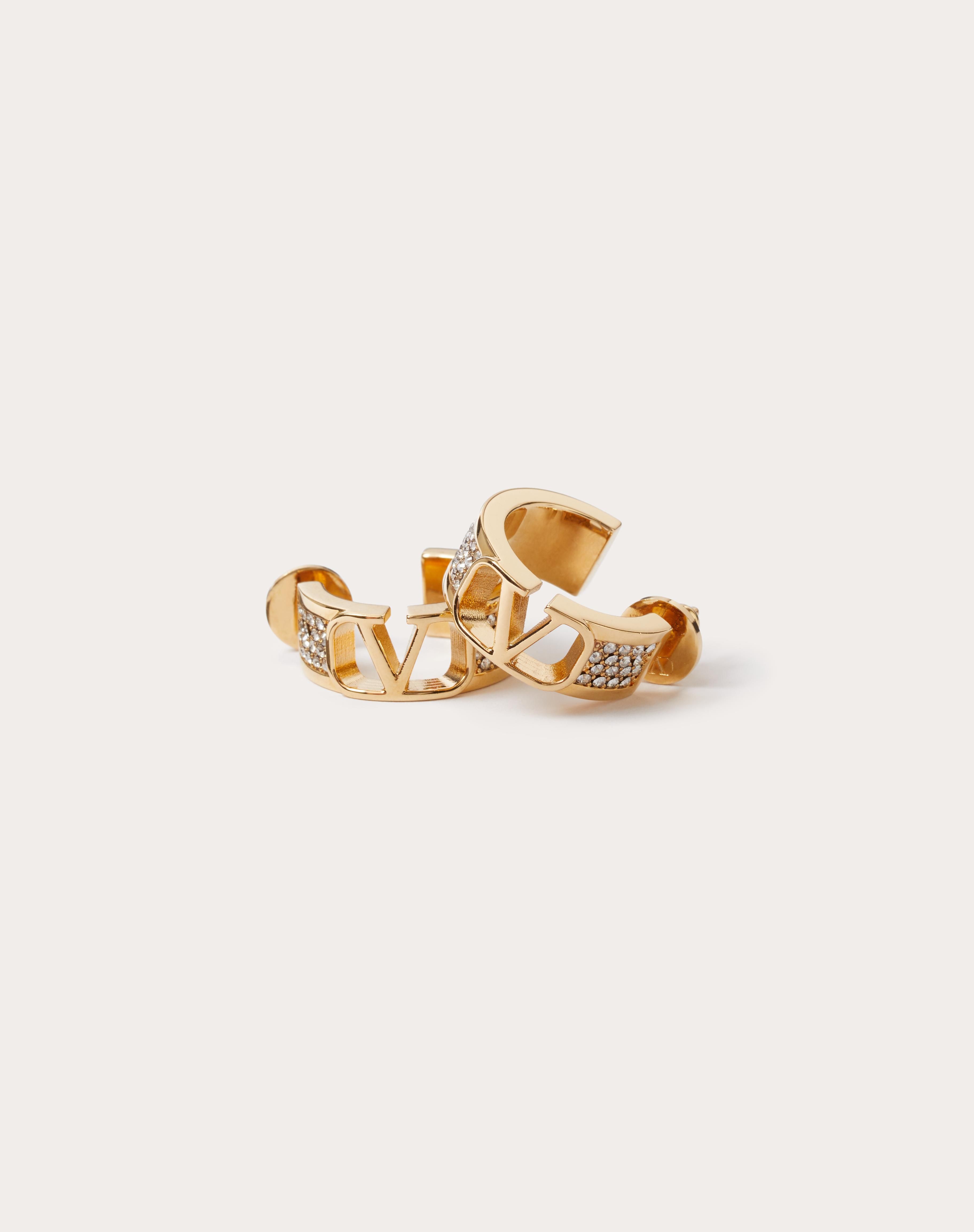 VLogo Signature Crystal Earrings