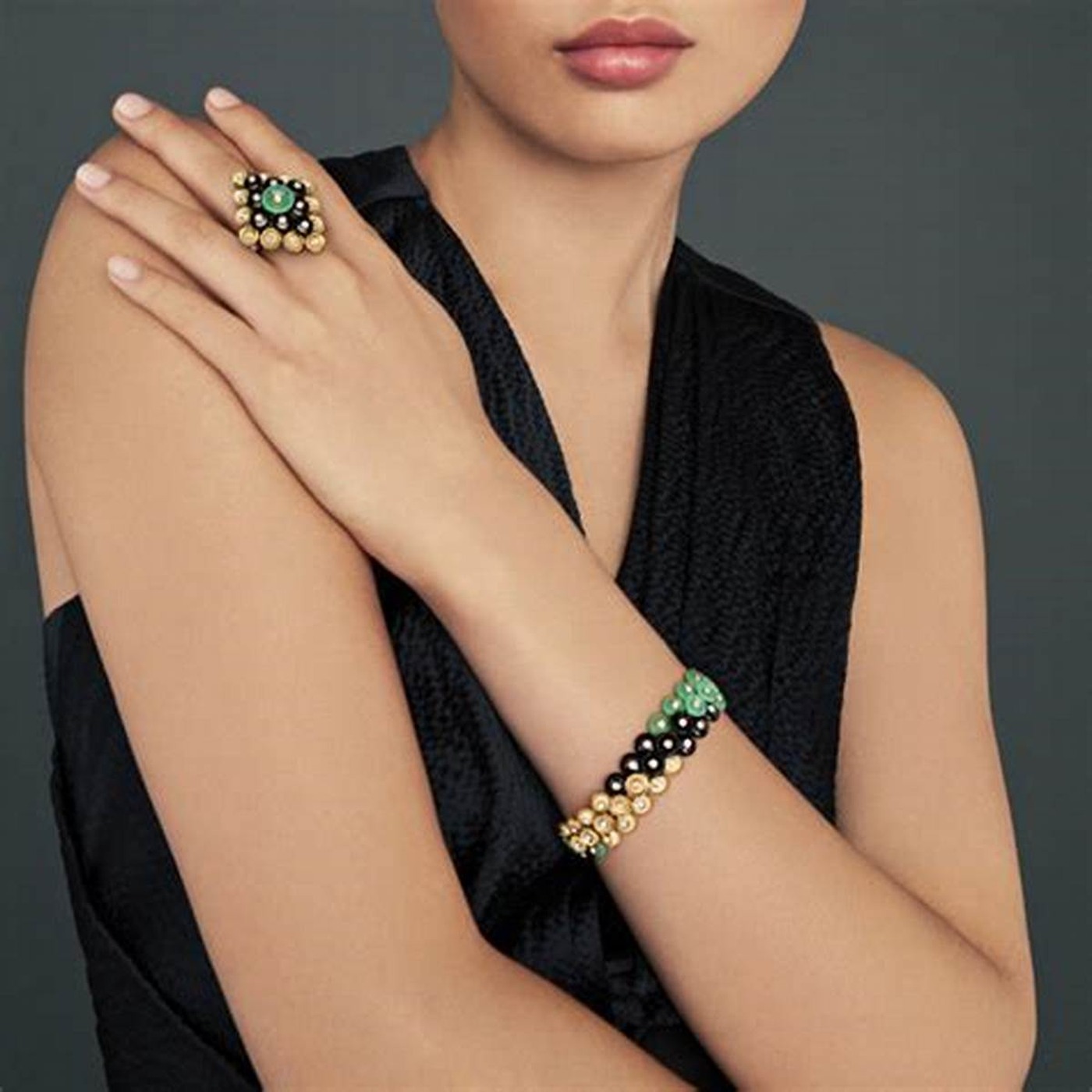 ring and bracelet styling from the collection