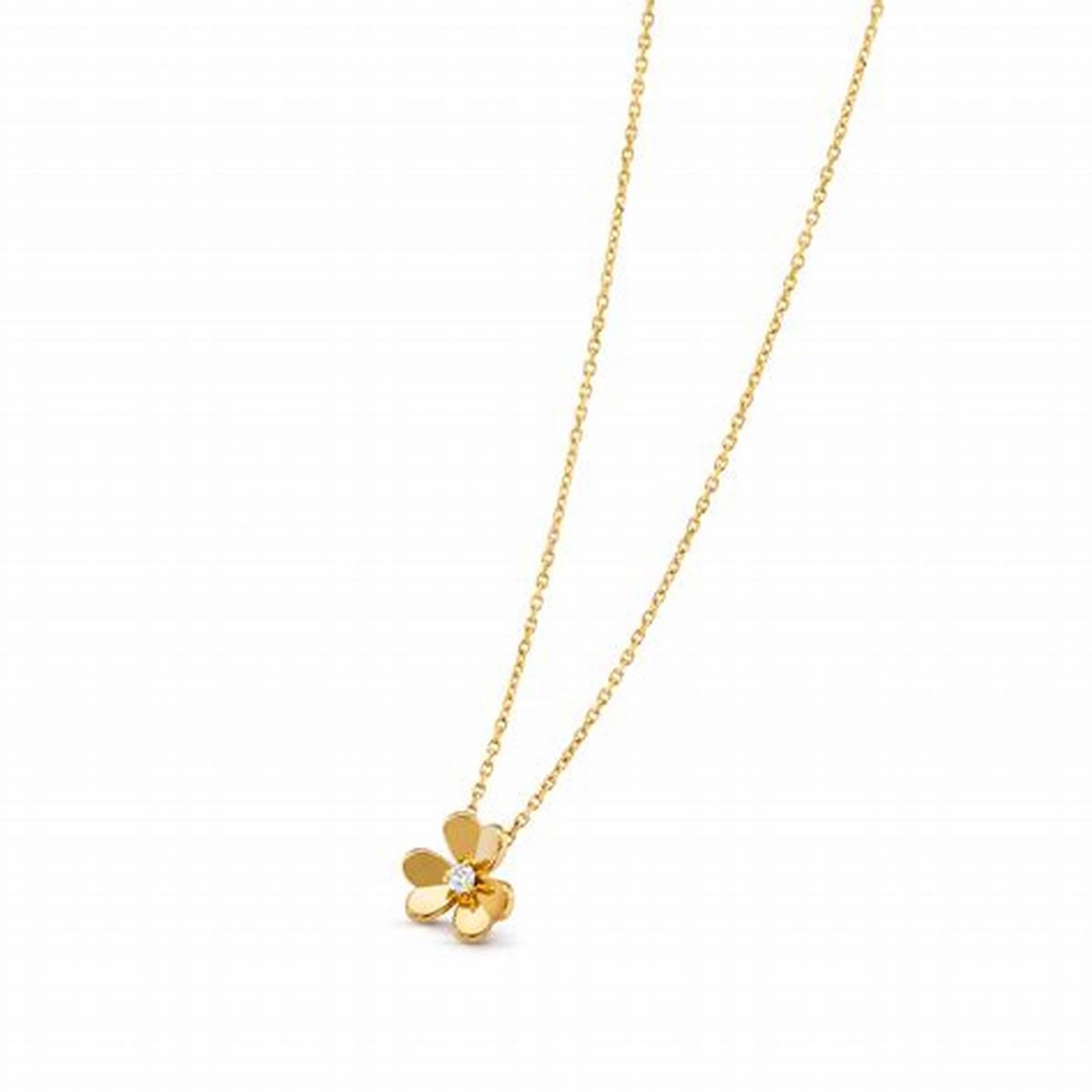 delicate chain and flower angle
