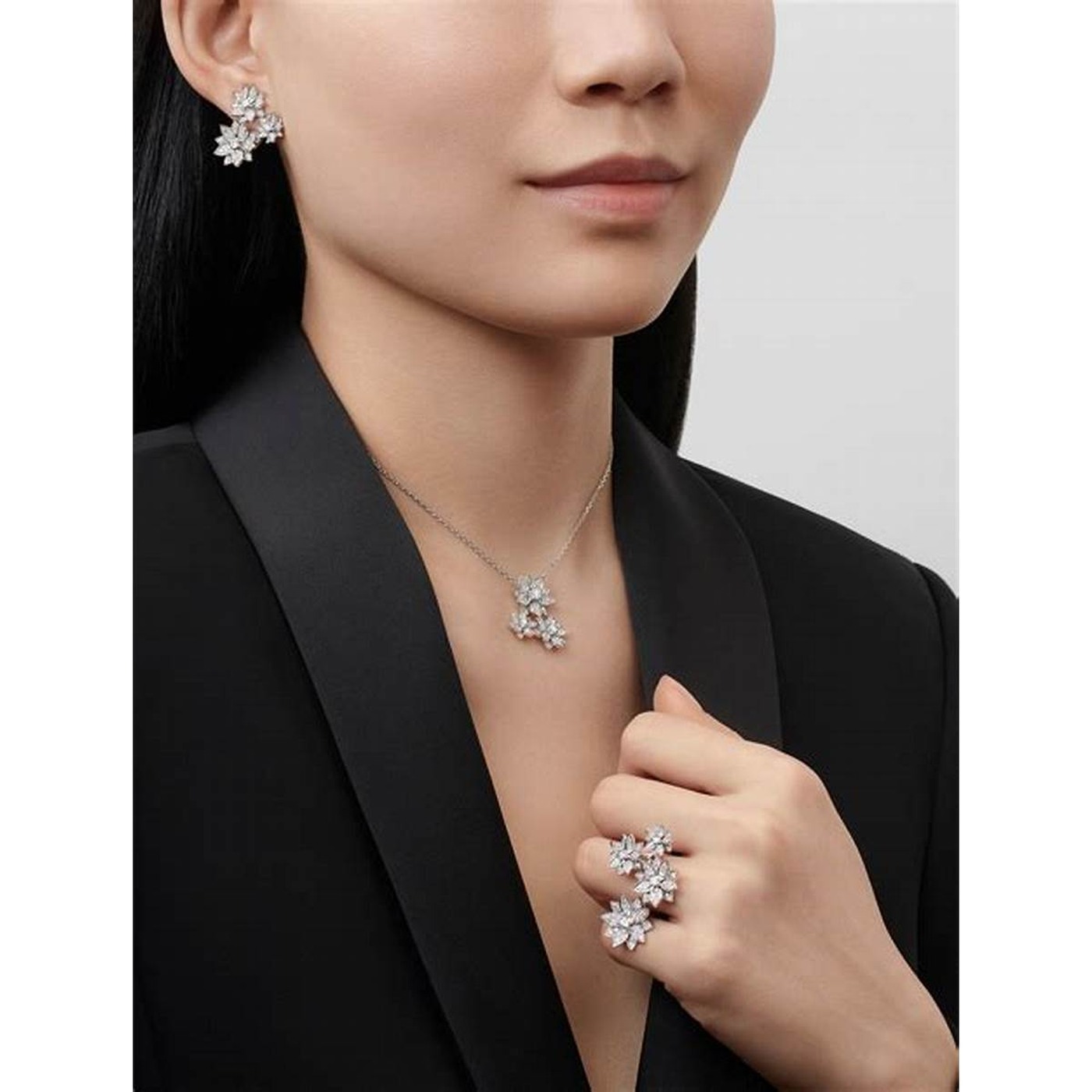 worn with matching lotus pendant