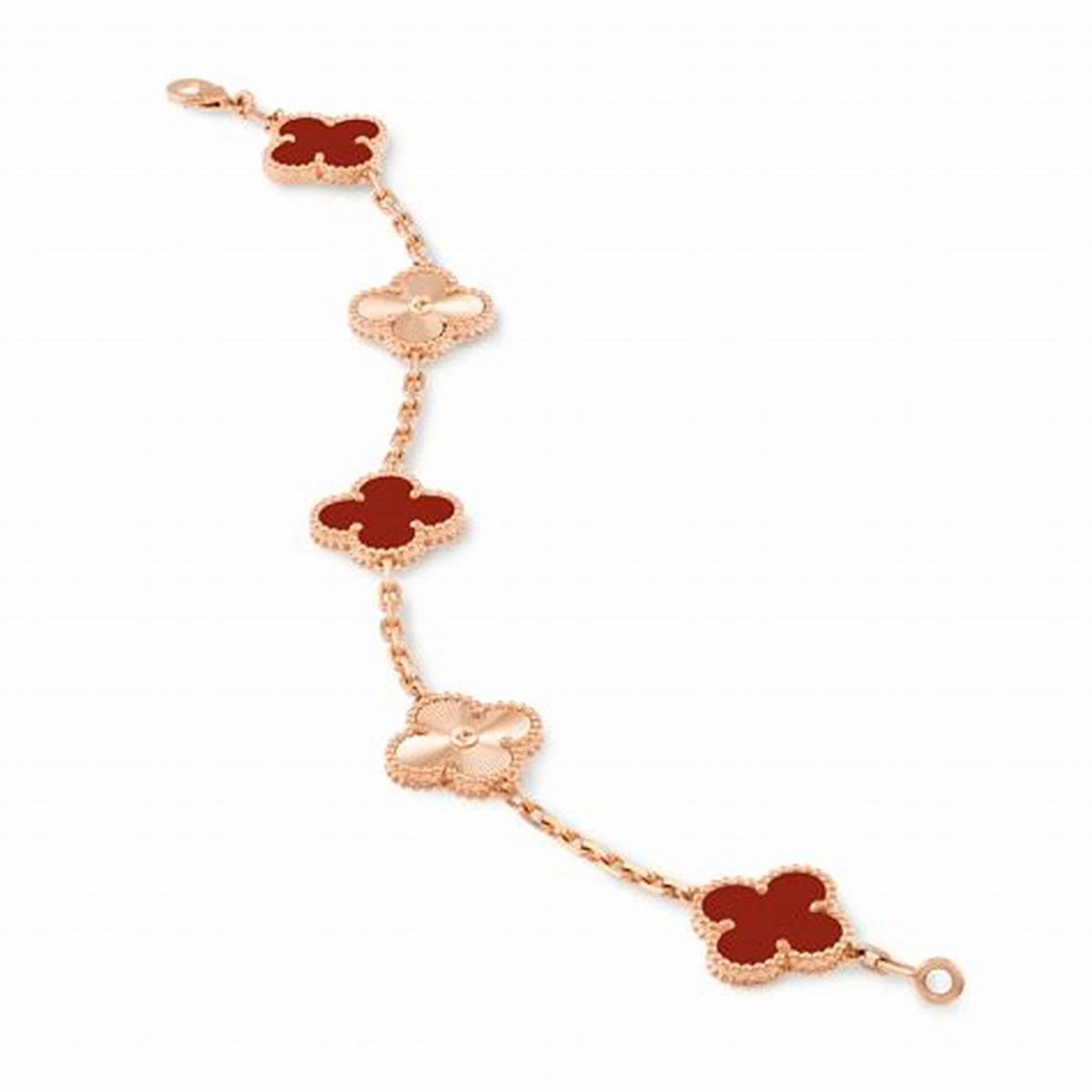 carnelian and mother-of-pearl color play