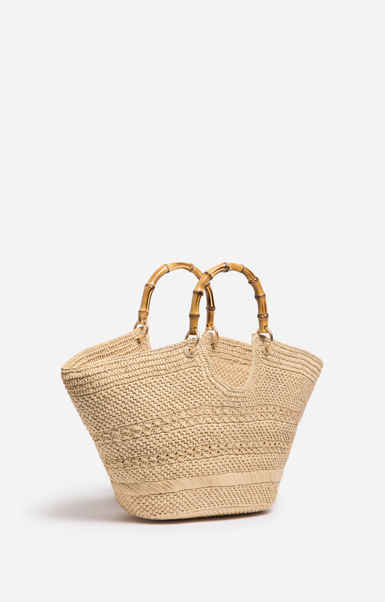 Large Bamboo Basket — material close-up