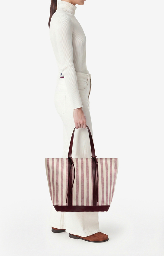 Canvas L Cabas Tote — side or scale view