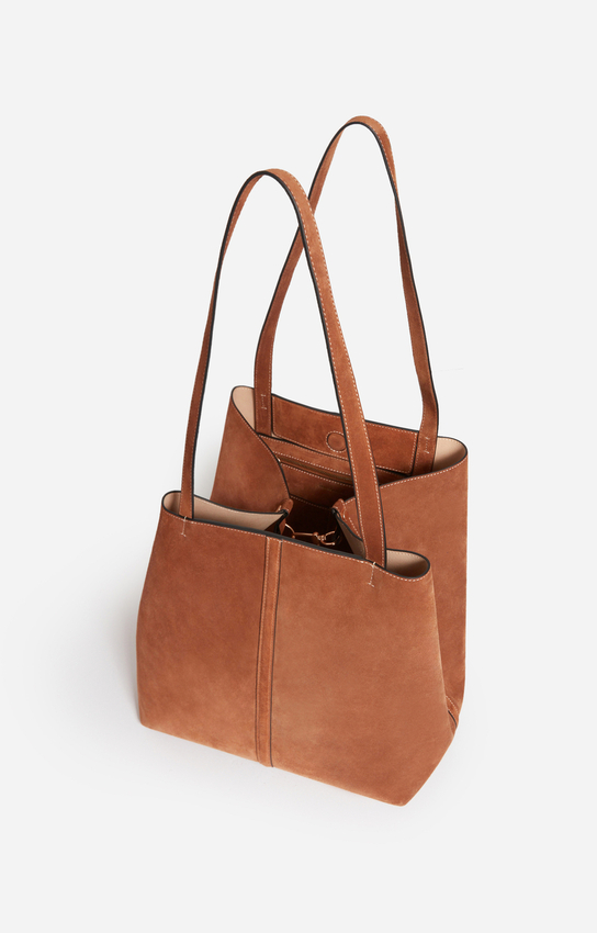 Large Calf Leather Daily Tote — additional official view