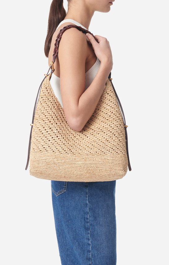 Large Jess Raffia Hobo Bag — alternate angle