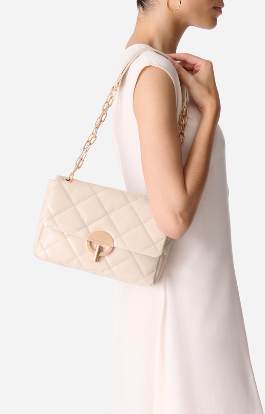 Large Leather Moon Bag — alternate angle