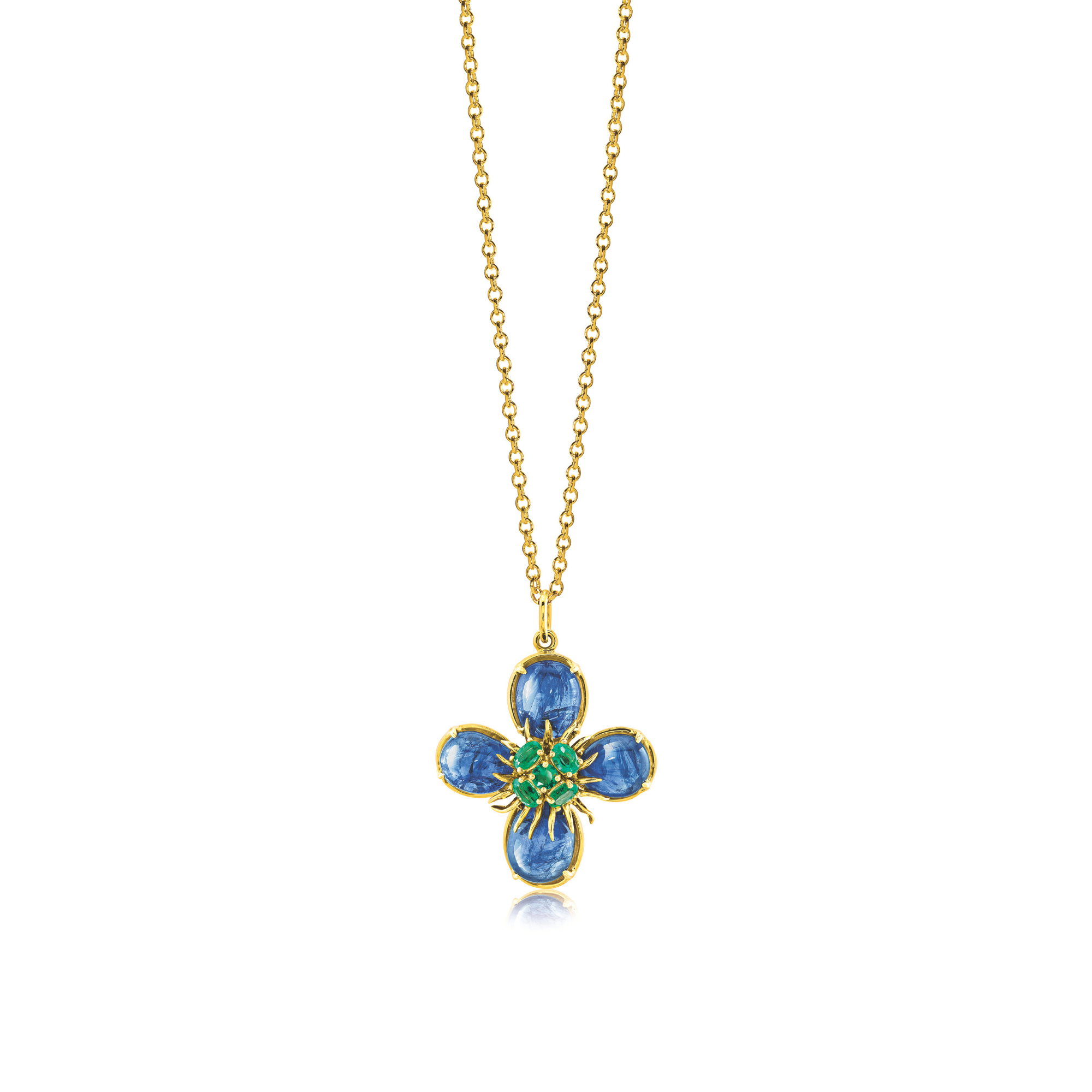Dogwood Pendant Necklace detail