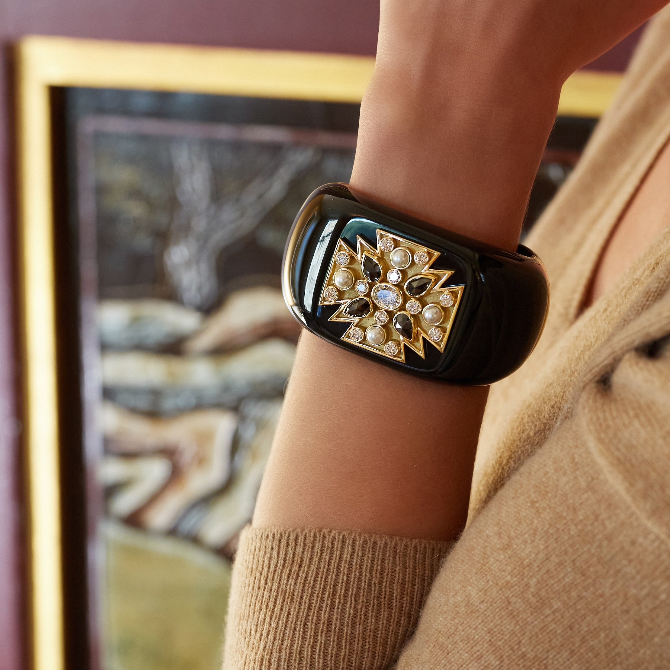 Maltese Cross Cuff detail