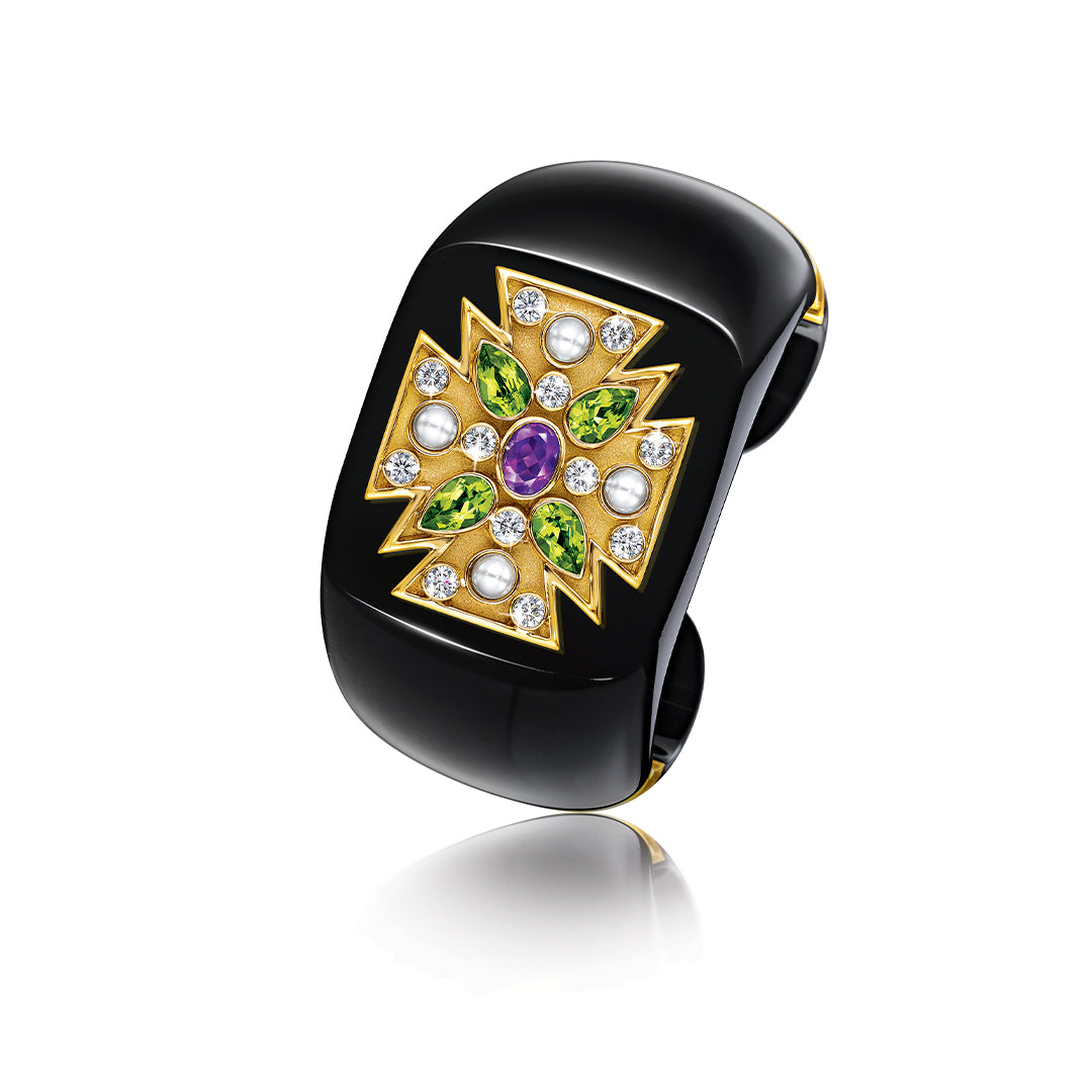 Maltese Cross Cuff detail