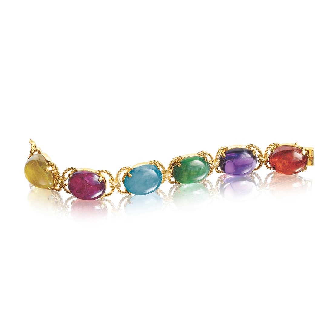 Multi-Color Pebble Bracelet detail