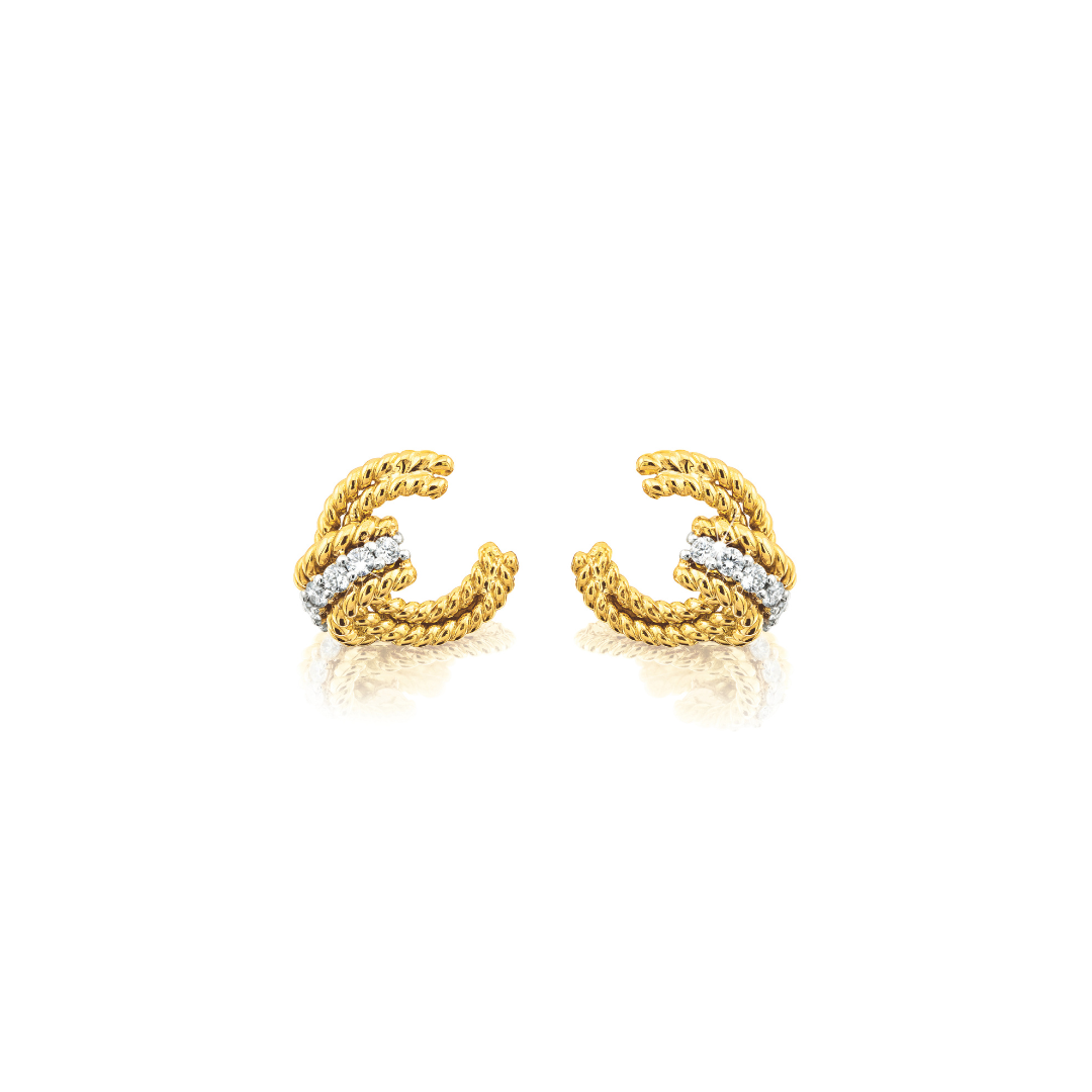 Piccolo Rope Earclips detail