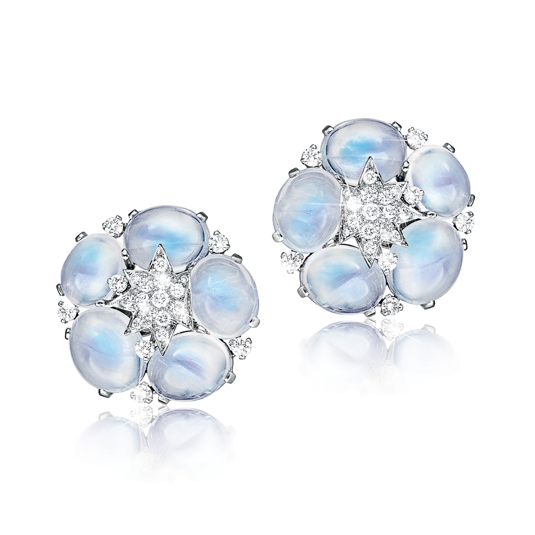 Stardust Cluster Earclips detail