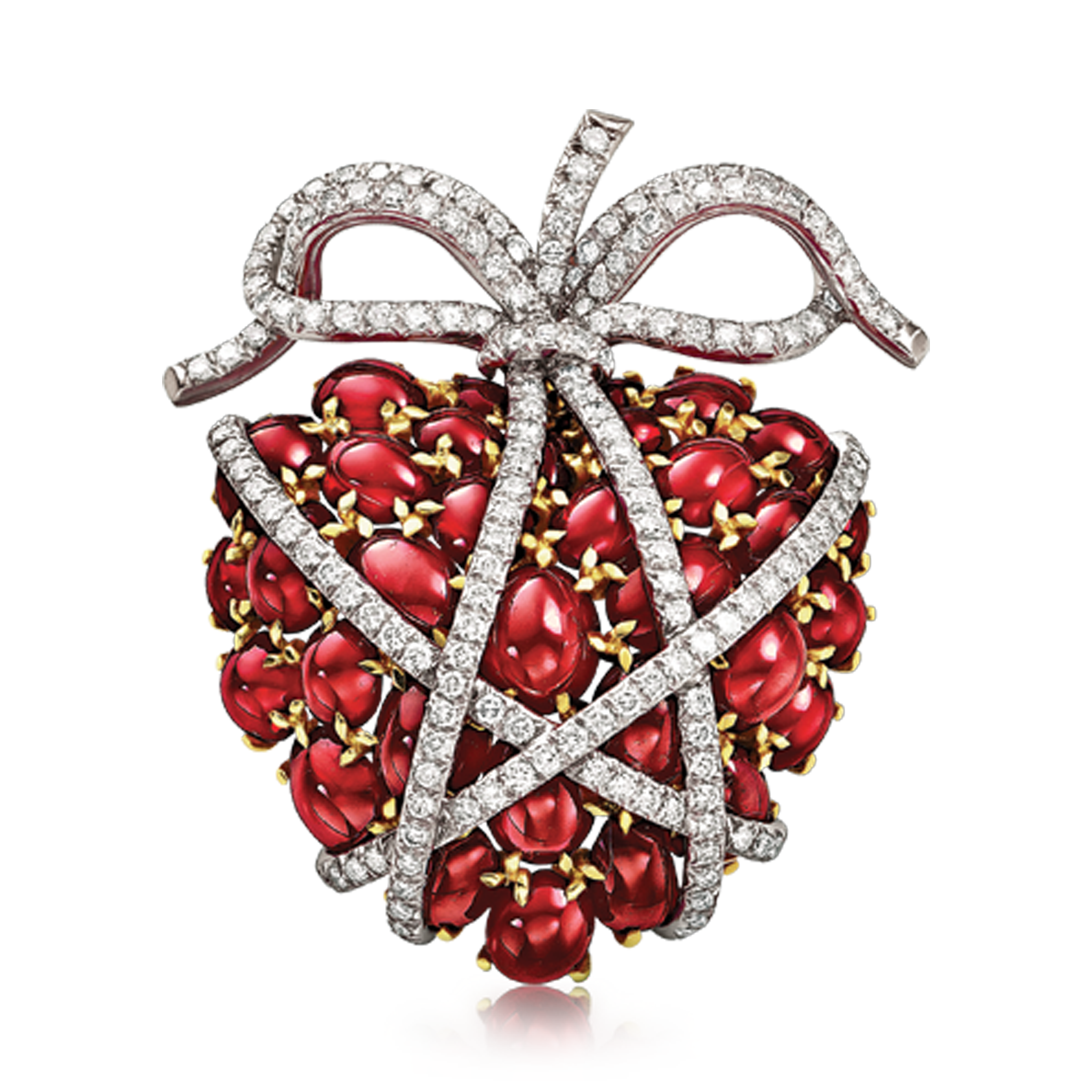 Wrapped Heart Brooch detail