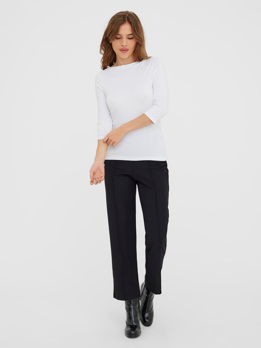 3/4 Sleeve Boat Neck T-Shirt angle 3