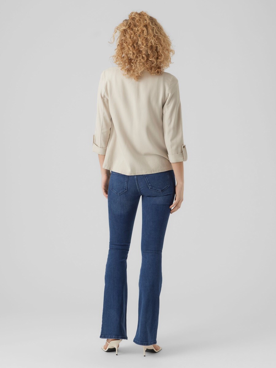 Linen Blend 3/4 Sleeve Jacket angle 2