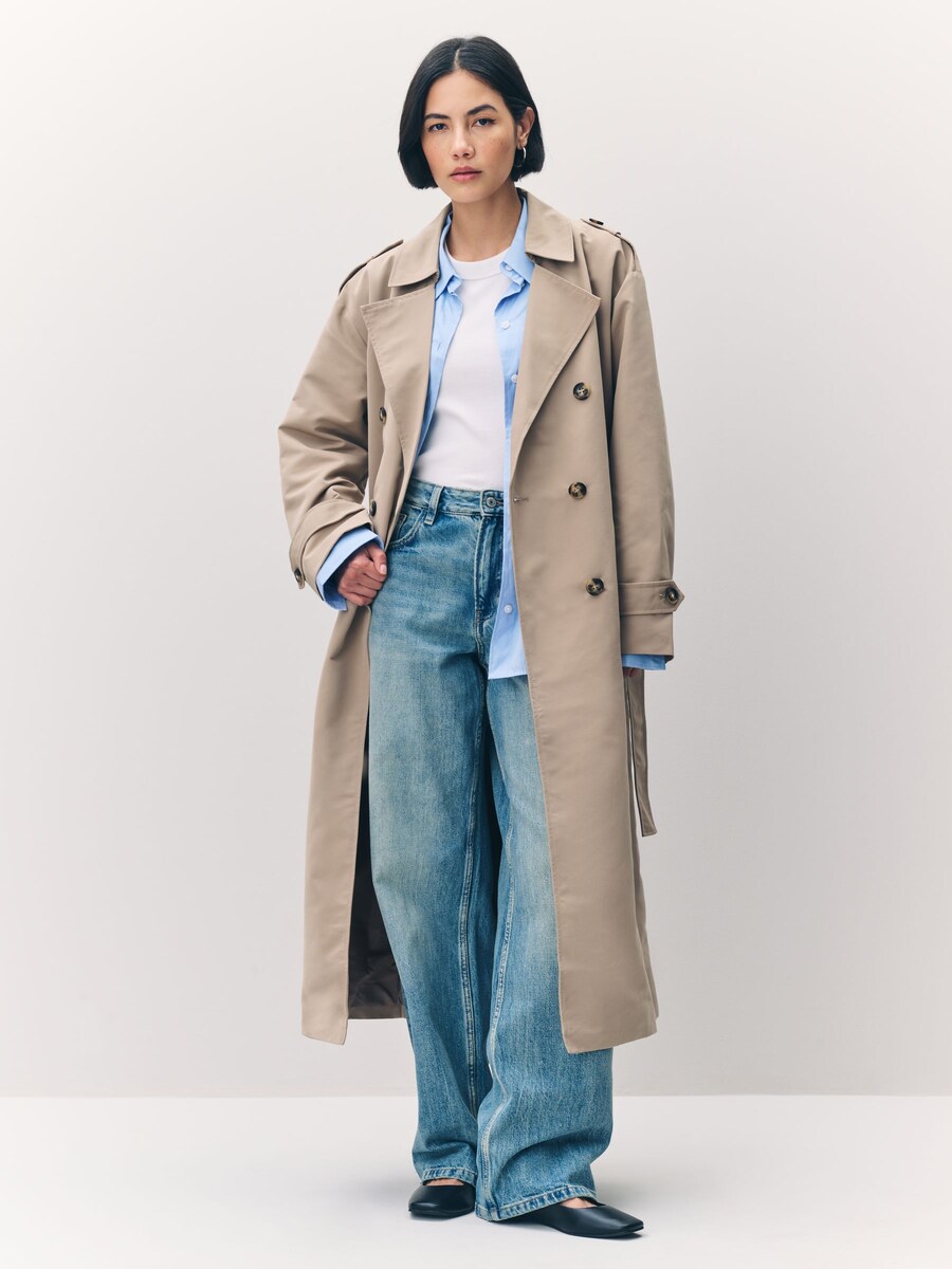 Long Belted Trenchcoat