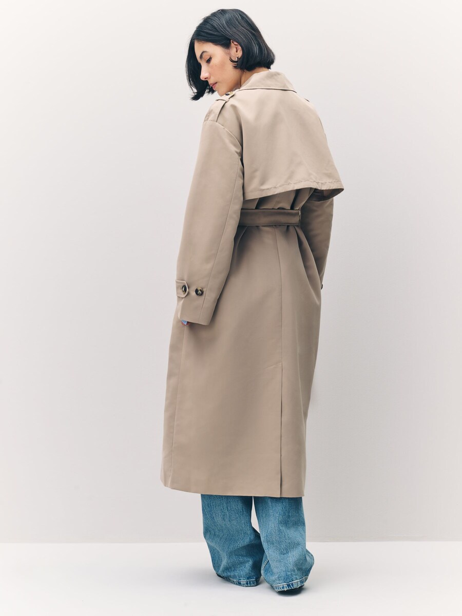 Long Belted Trenchcoat angle 2