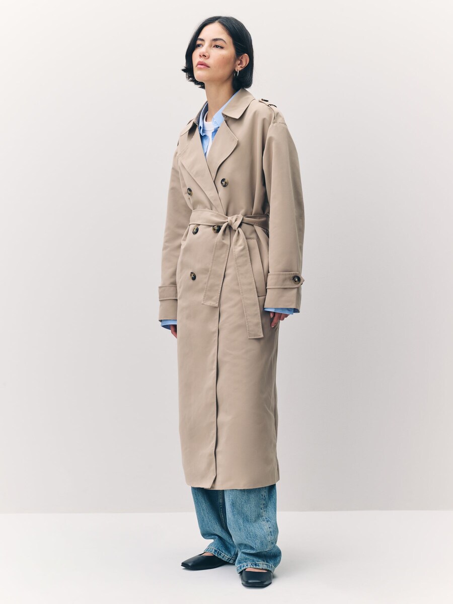 Long Belted Trenchcoat angle 3