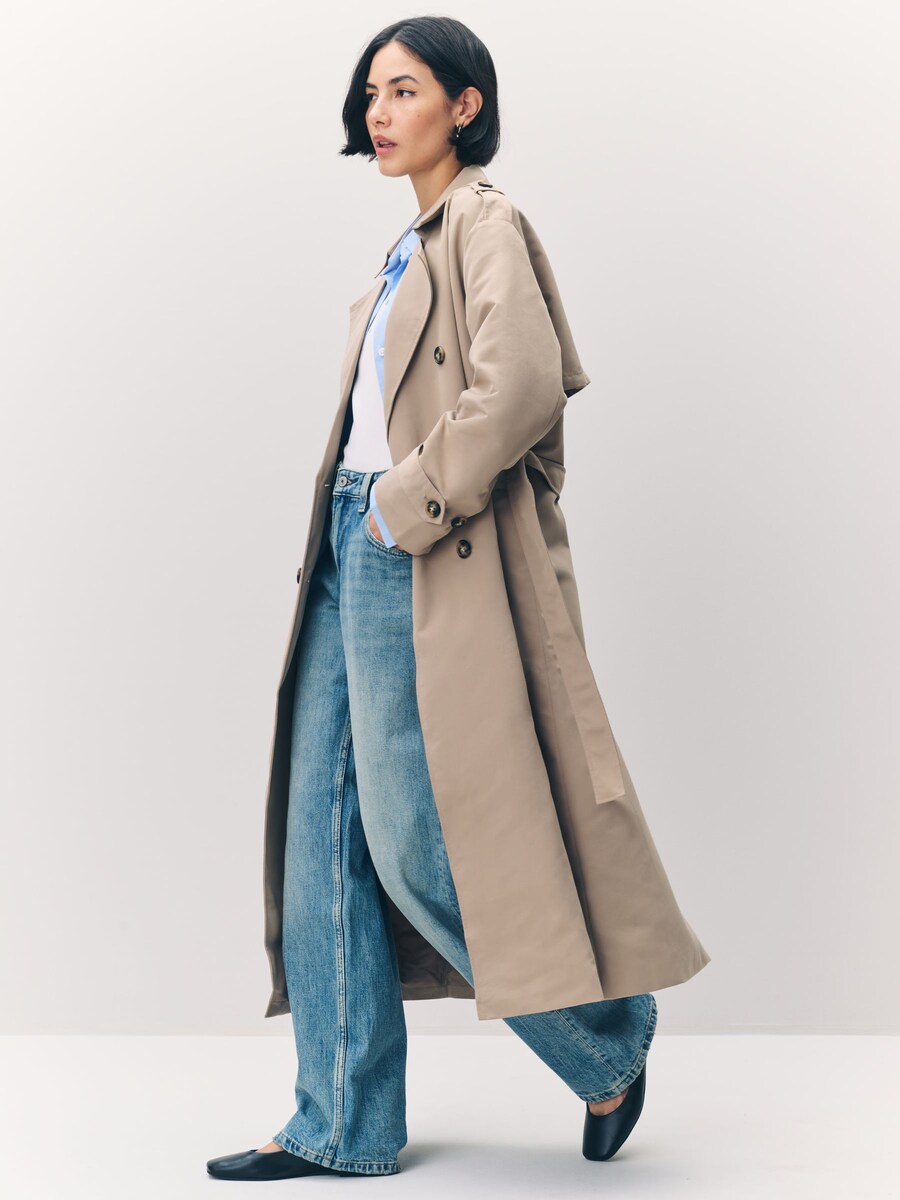 Long Belted Trenchcoat angle 4