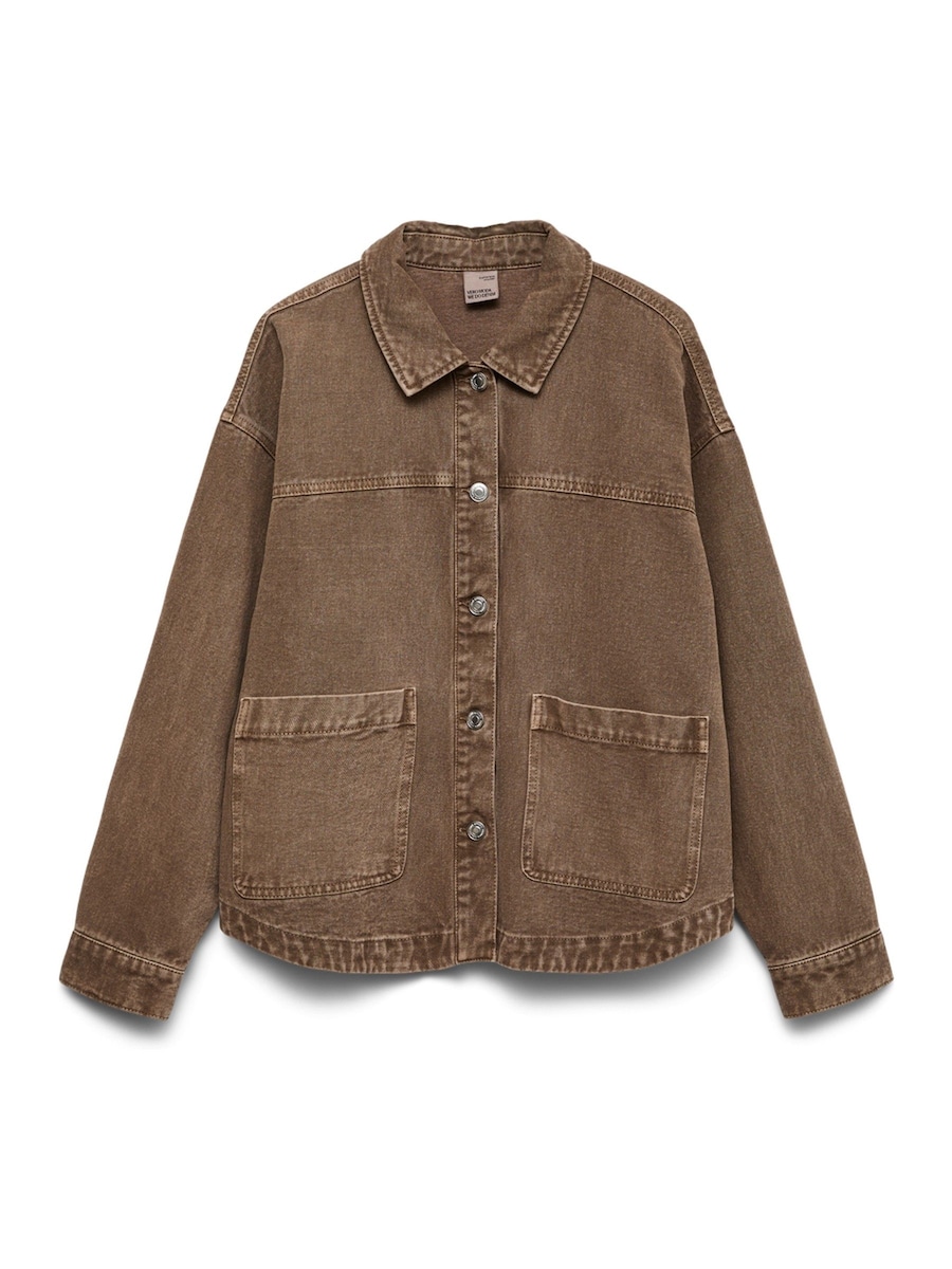 Long Sleeve Denim Shacket angle 5