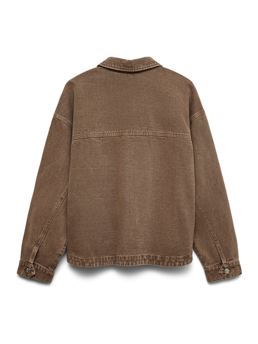 Long Sleeve Denim Shacket angle 6