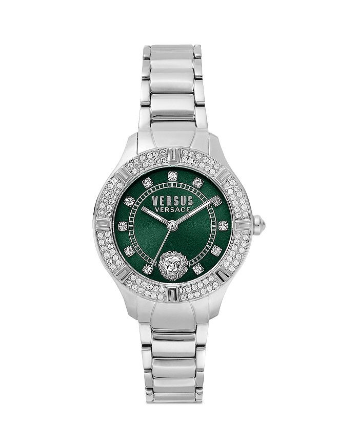green silver-tone front