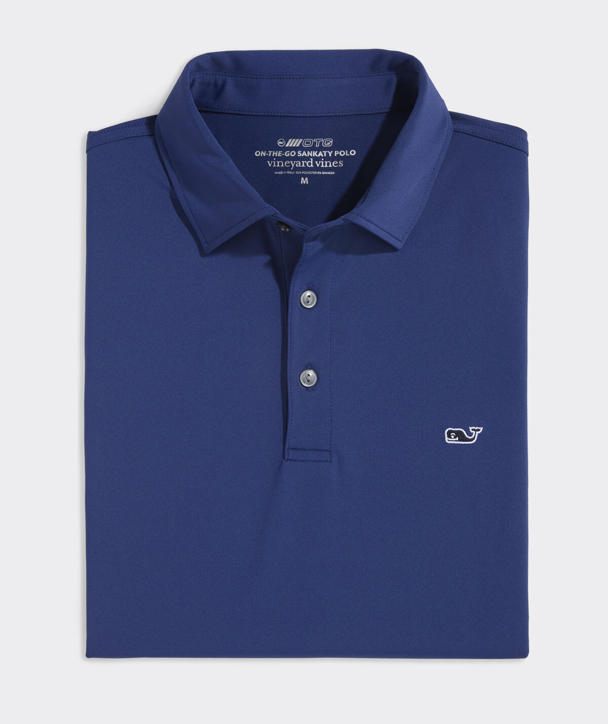 Blue solid Sankaty polo