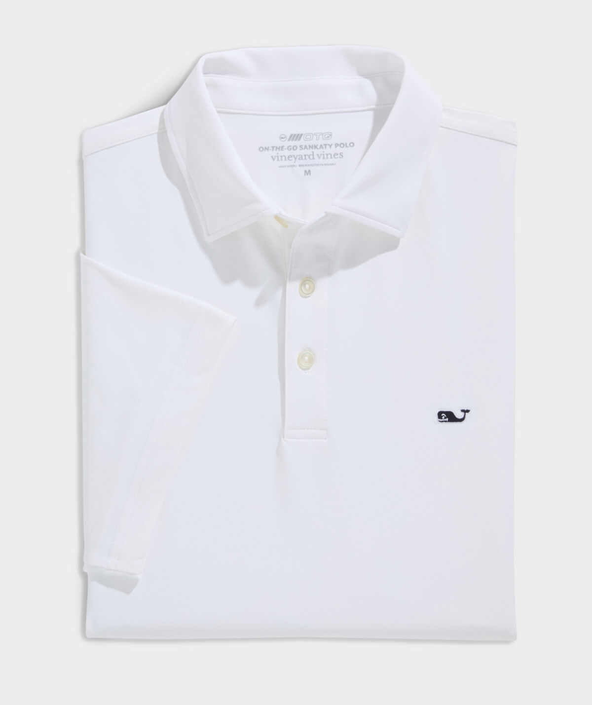 White solid Sankaty polo