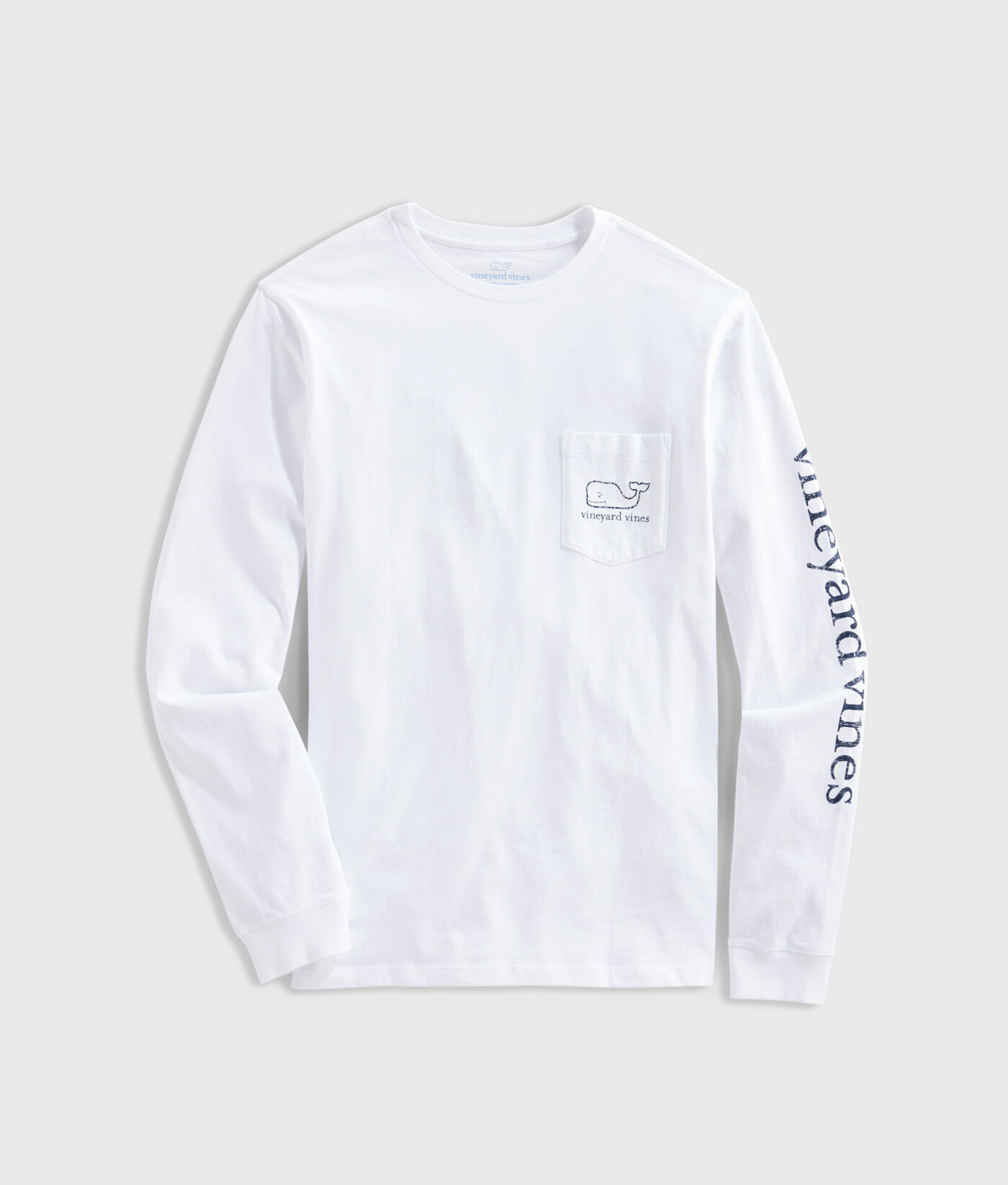 White sleeve-logo view