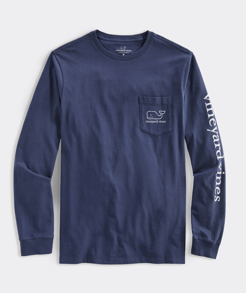 Navy sleeve-logo view