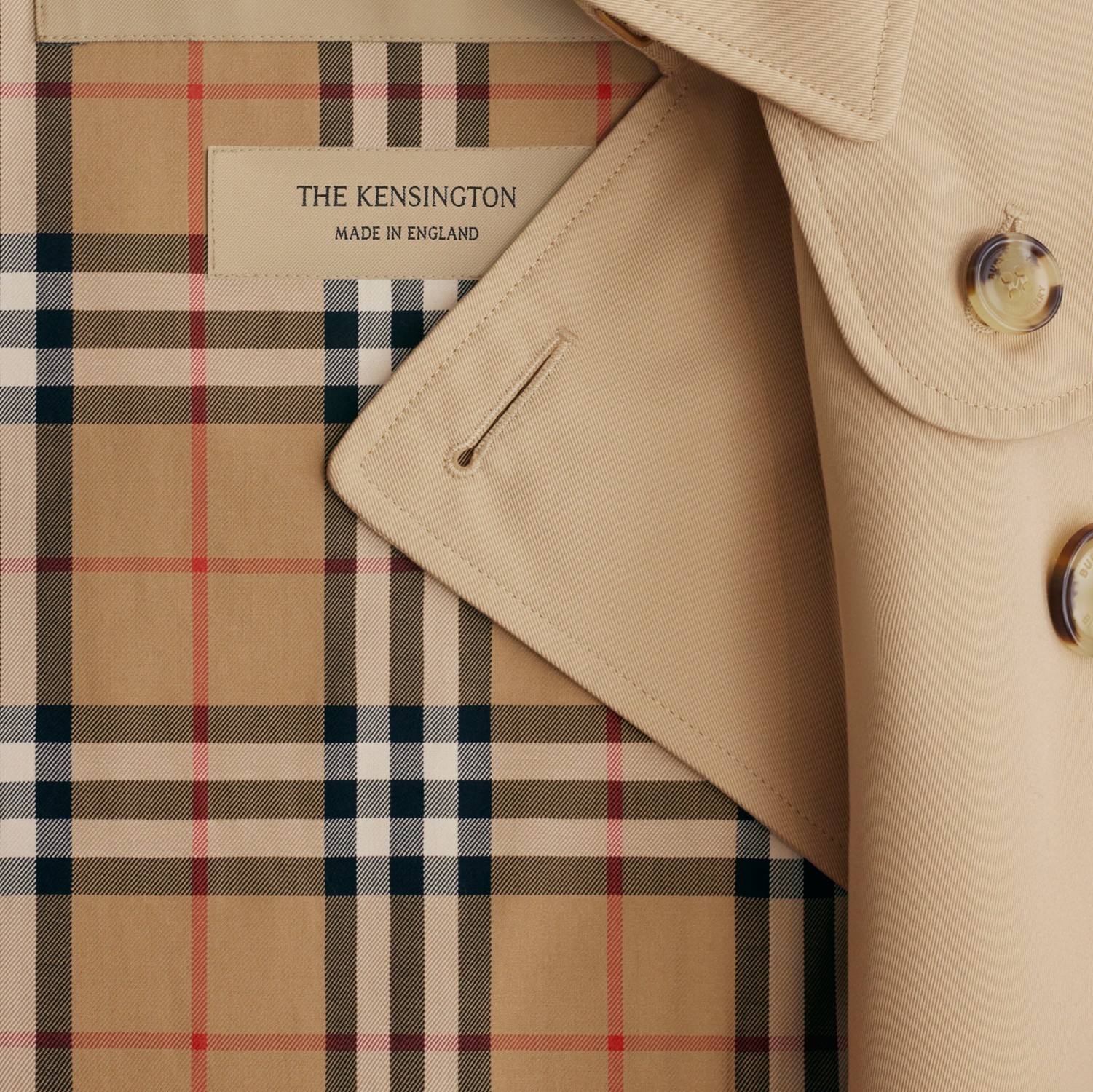 gabardine and check detail