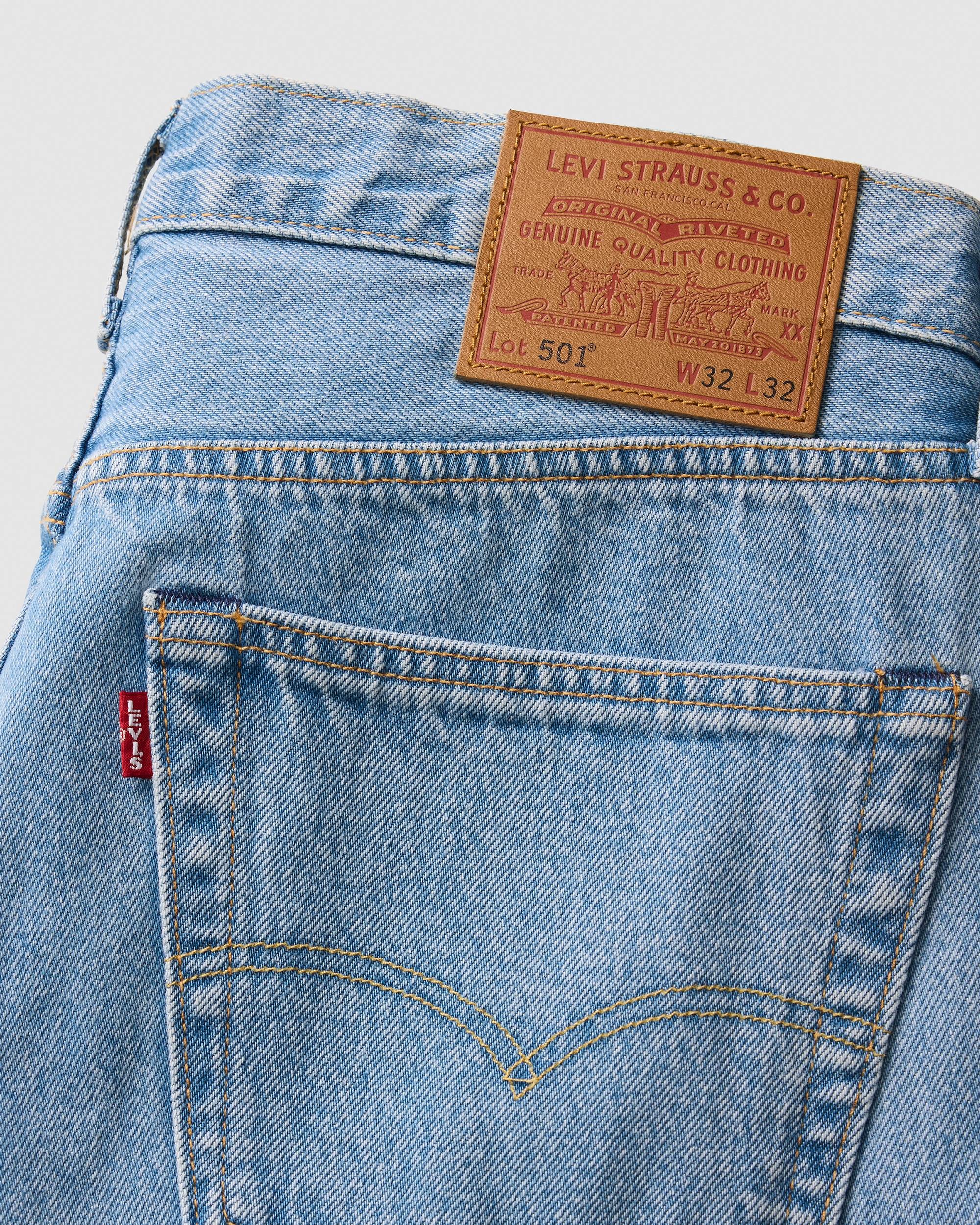 washed denim closeup