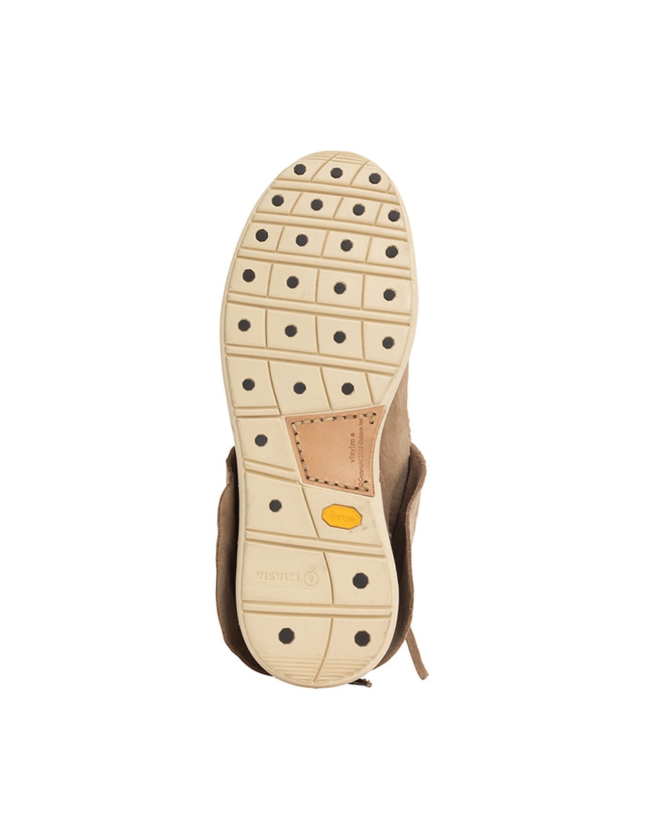 Heel view with TPU stabilizer and Vibram sole