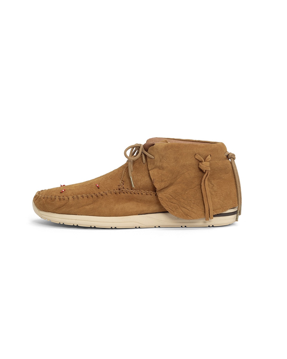 Camel leather version with fringe detail