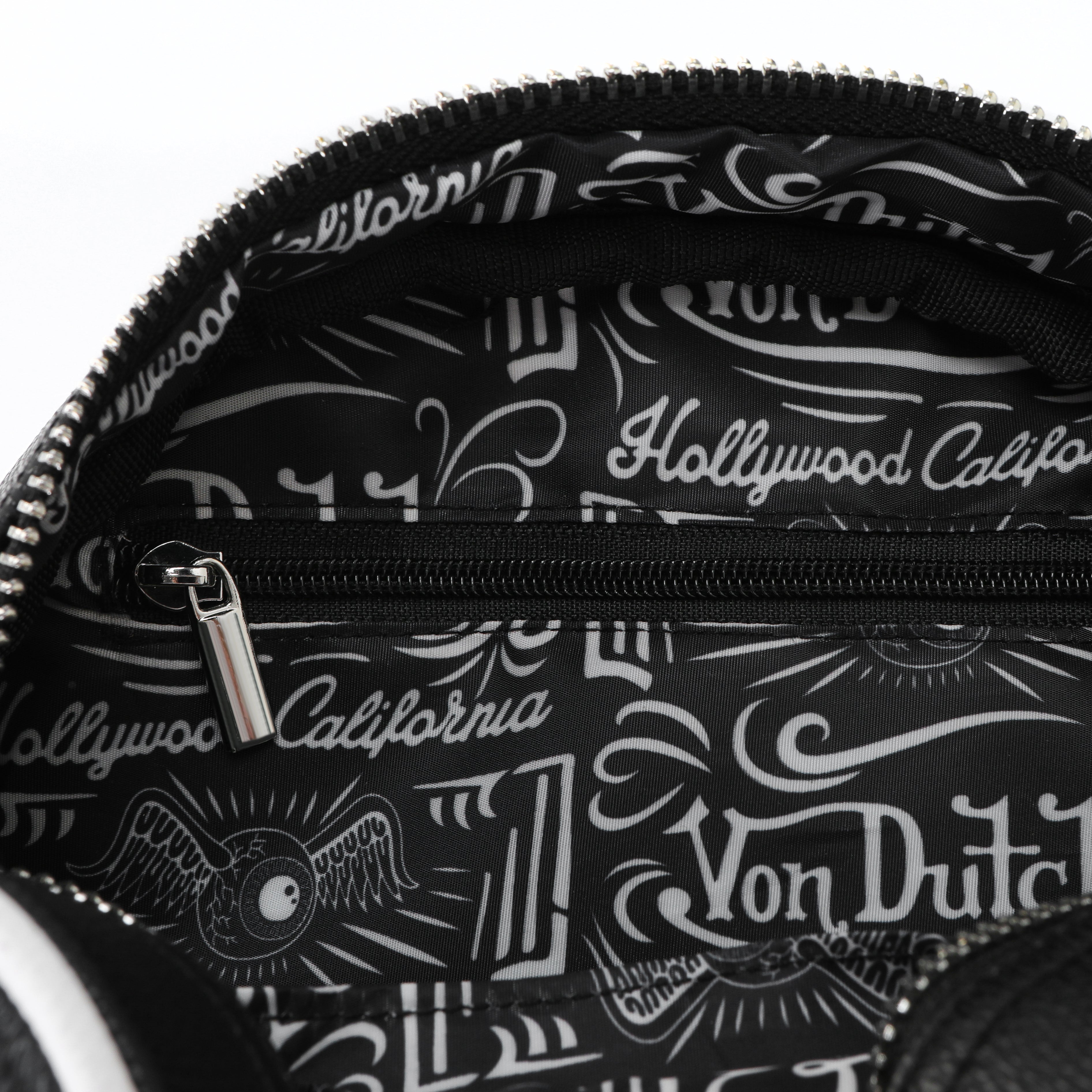 interior lining with Von Dutch graphics