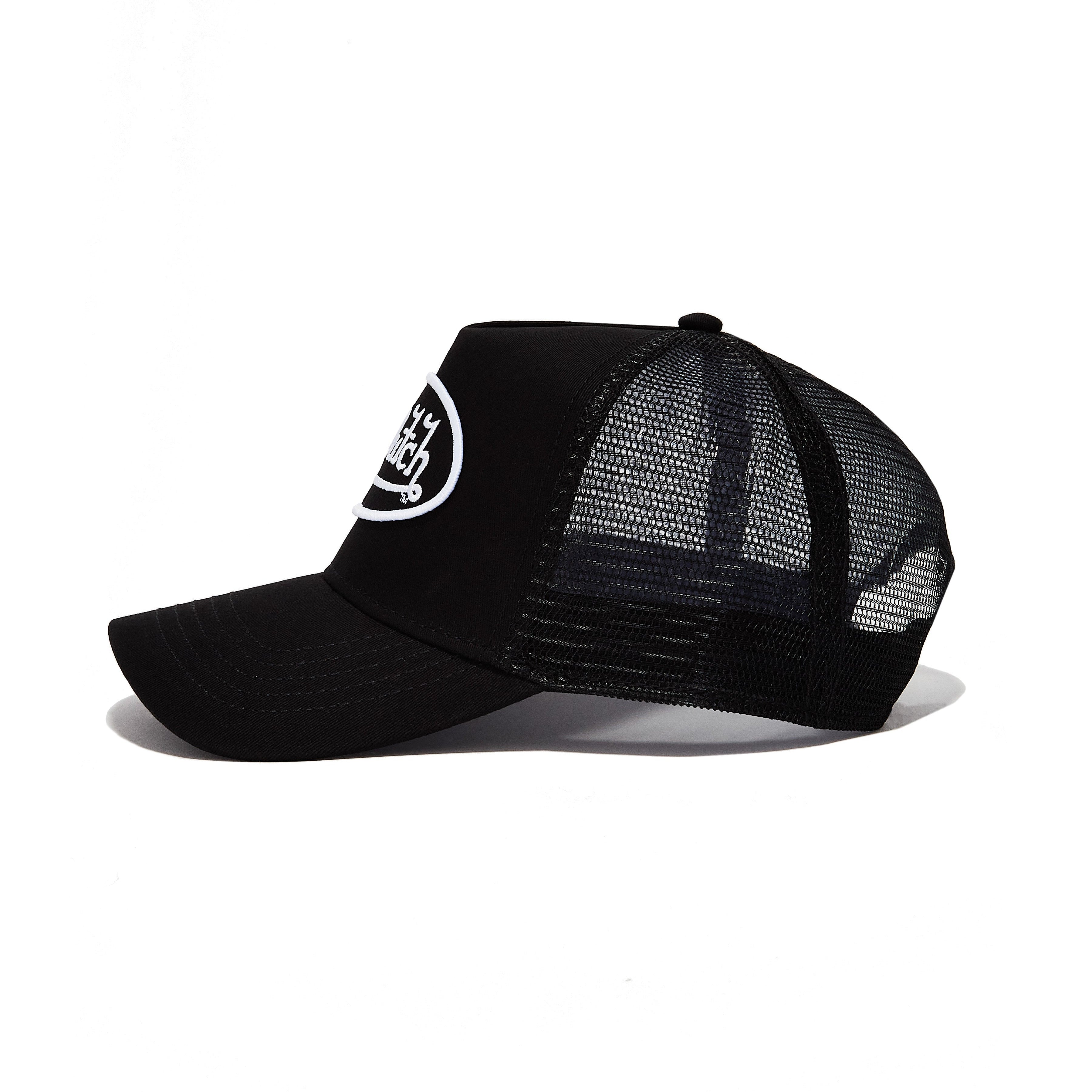 side profile with black mesh rear