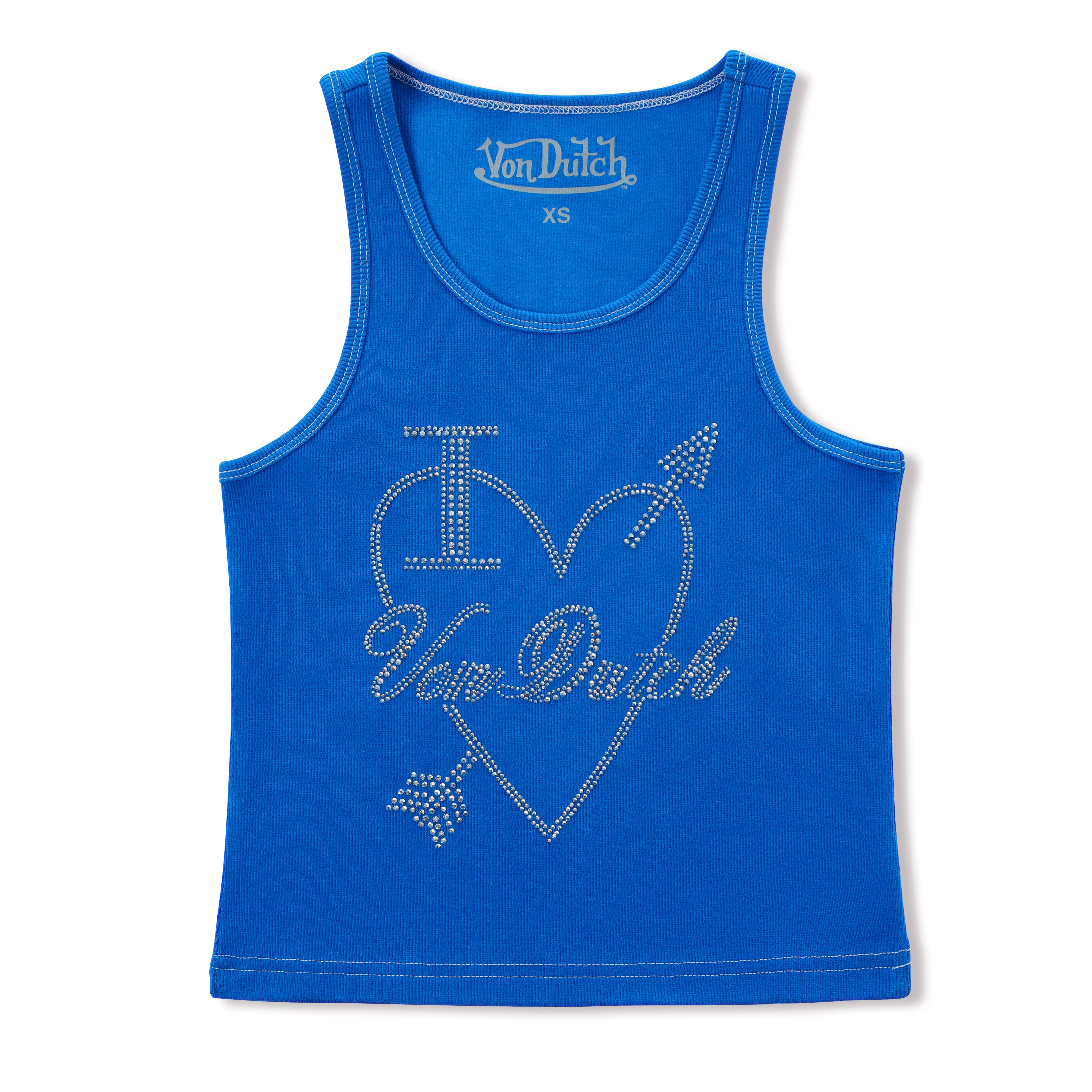 I Love Von Dutch Rhinestone Tank