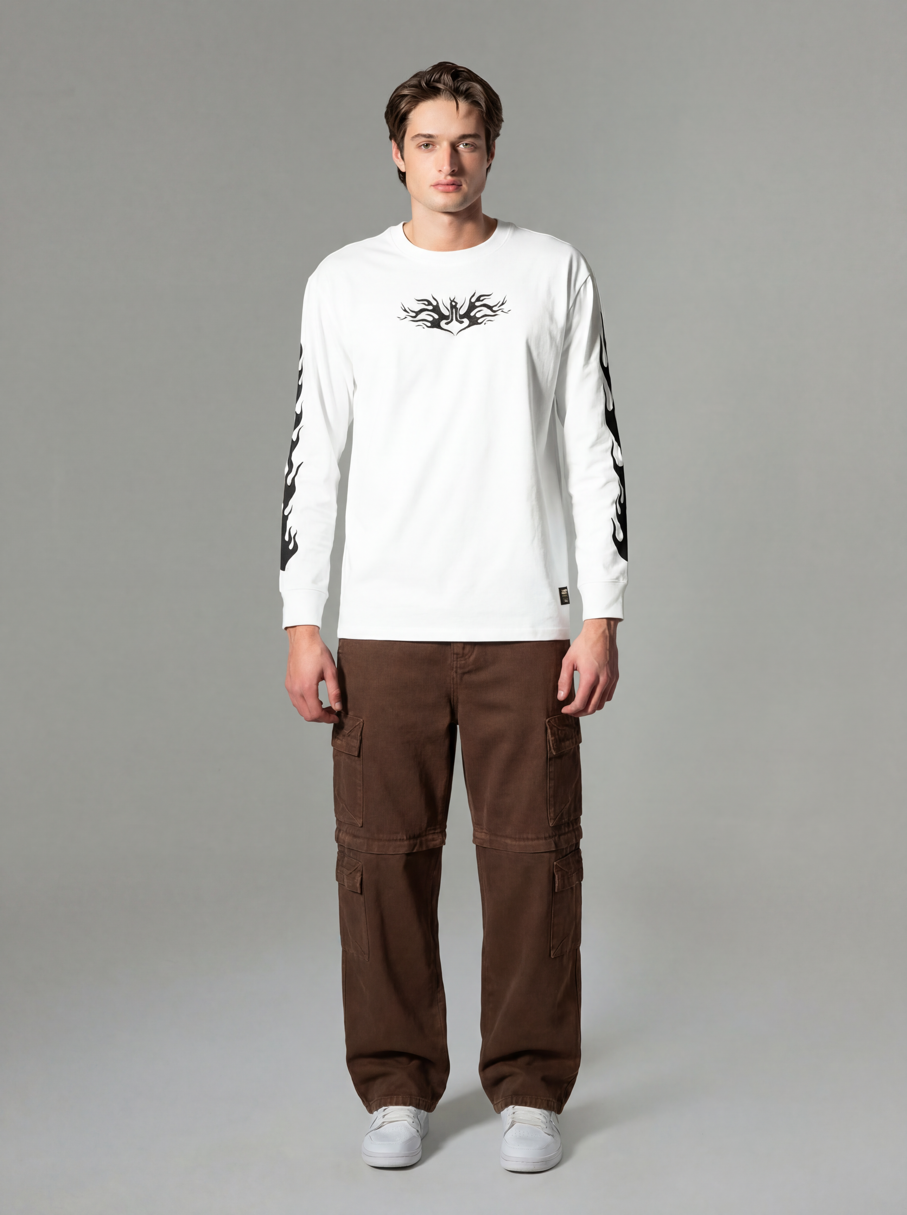 Back view with cargo pocket layout
